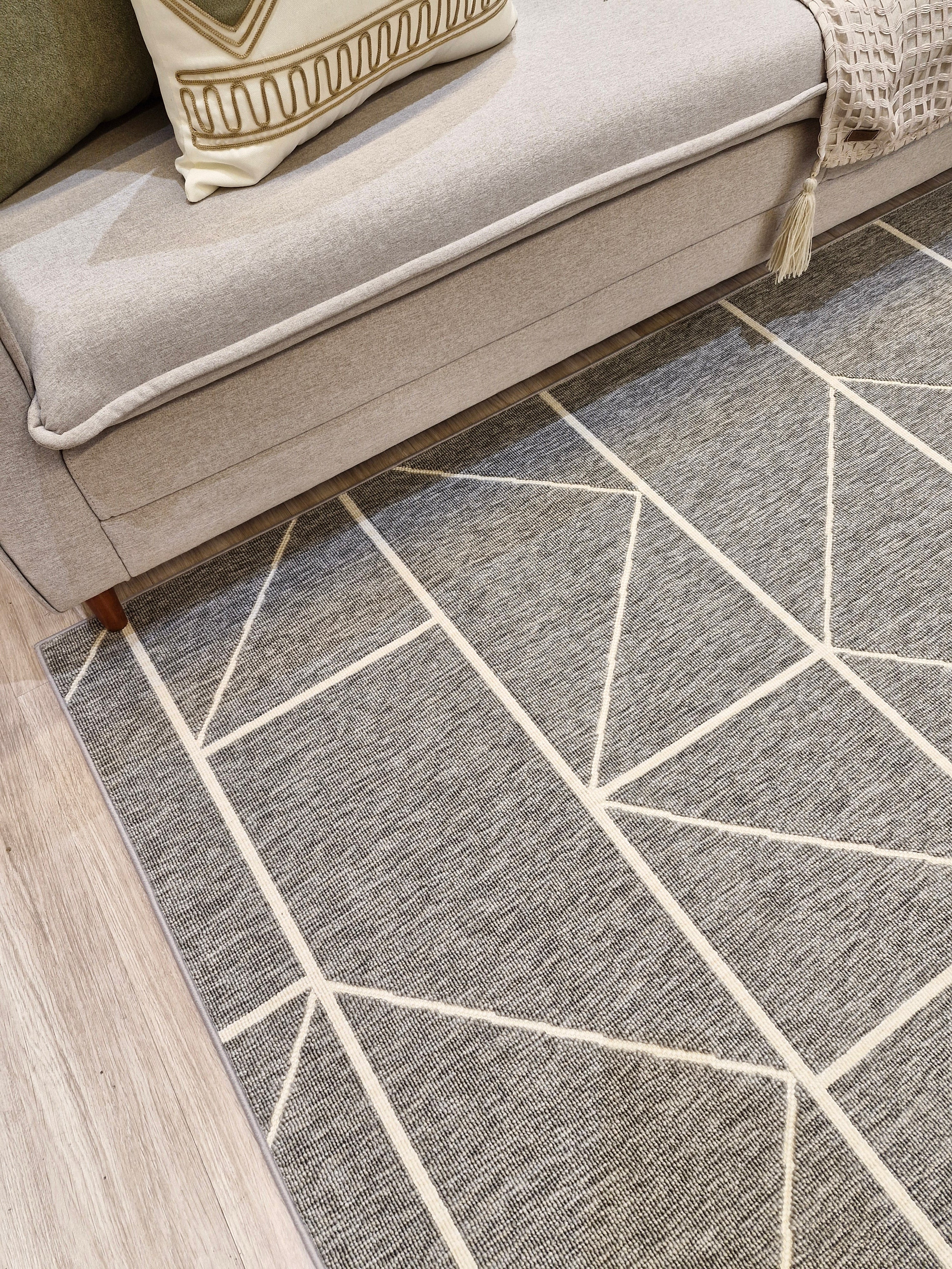 Tapete Turco Prisma Cinza 200X250  || Última Peça