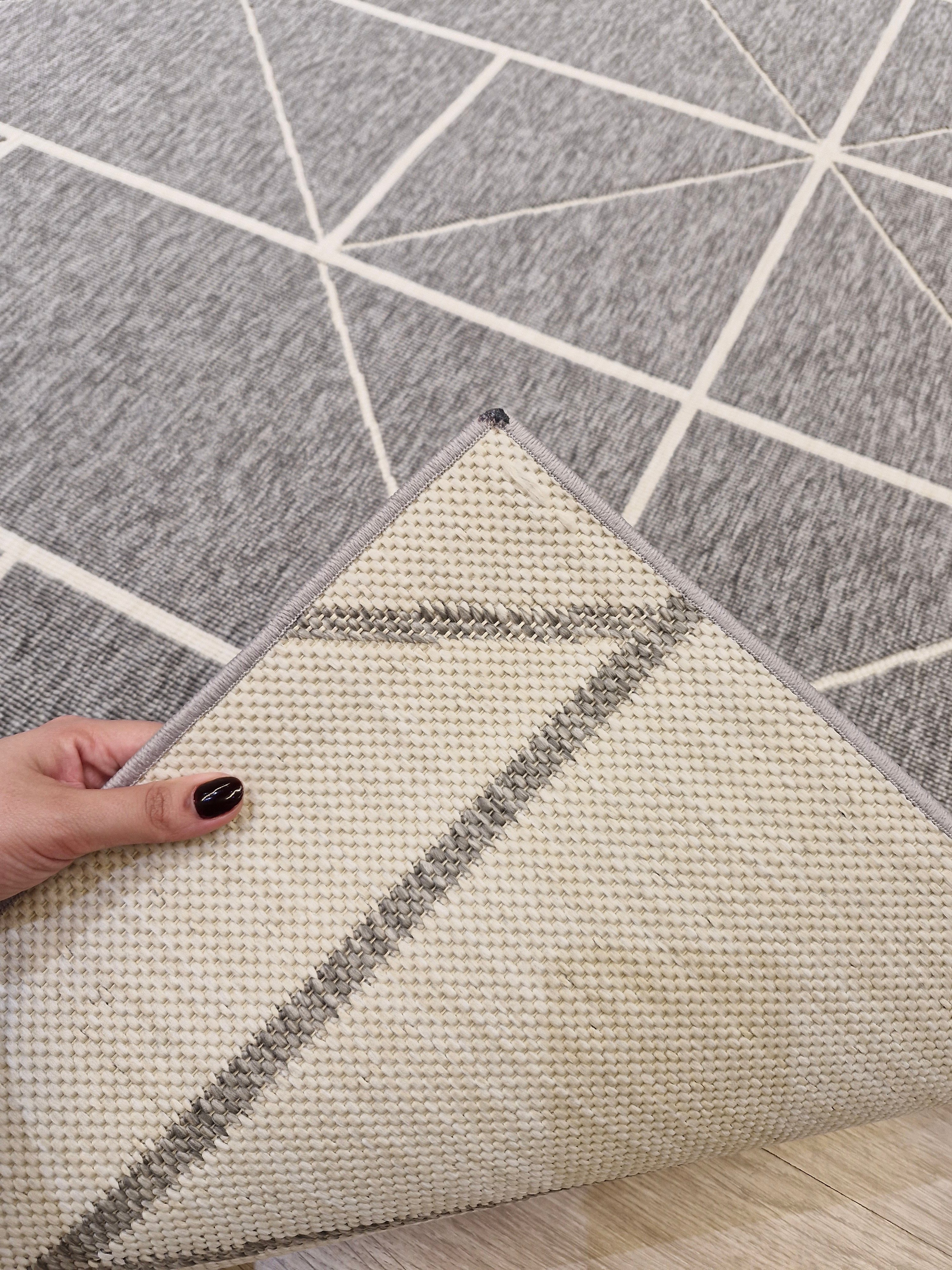 Tapete Turco Prisma Cinza 200X250  || Última Peça