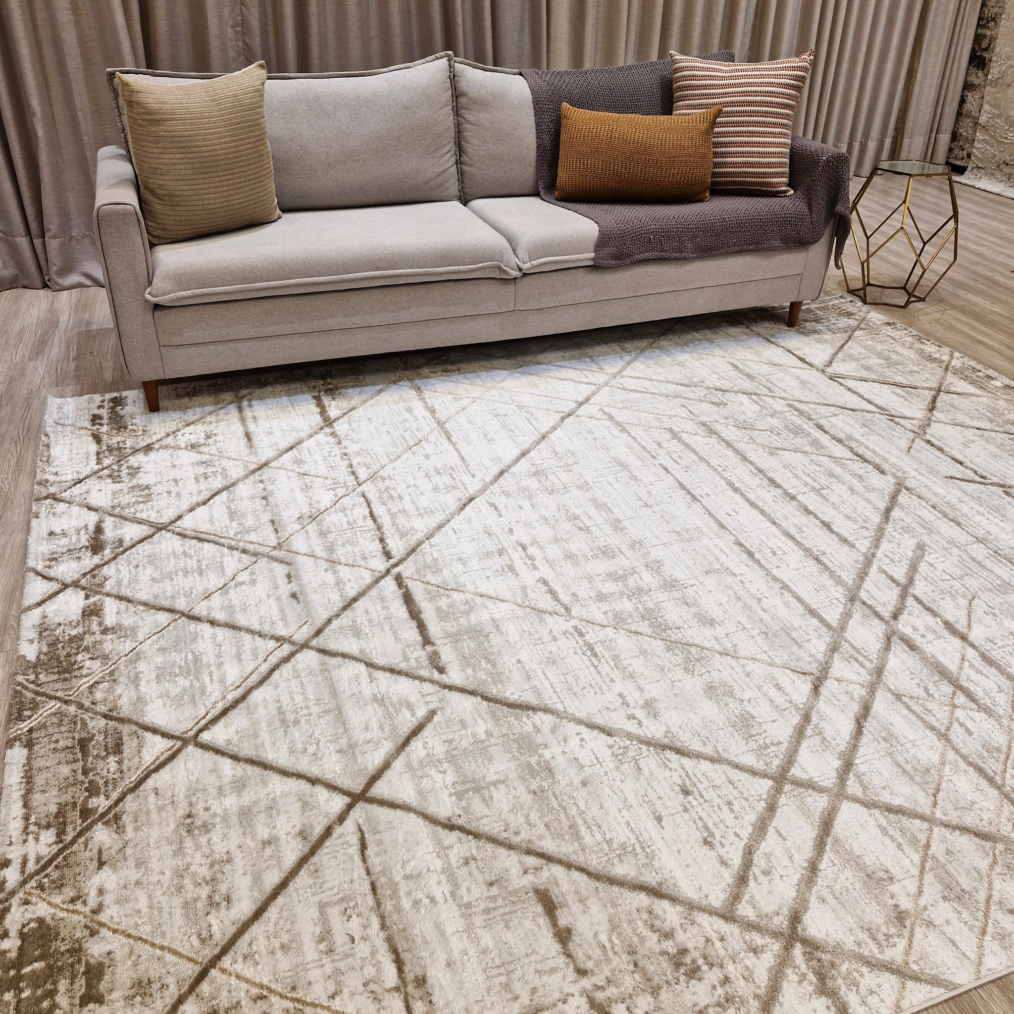 MAHAL-11 Cream Vizon Tapete Turco || Queima de Estoque