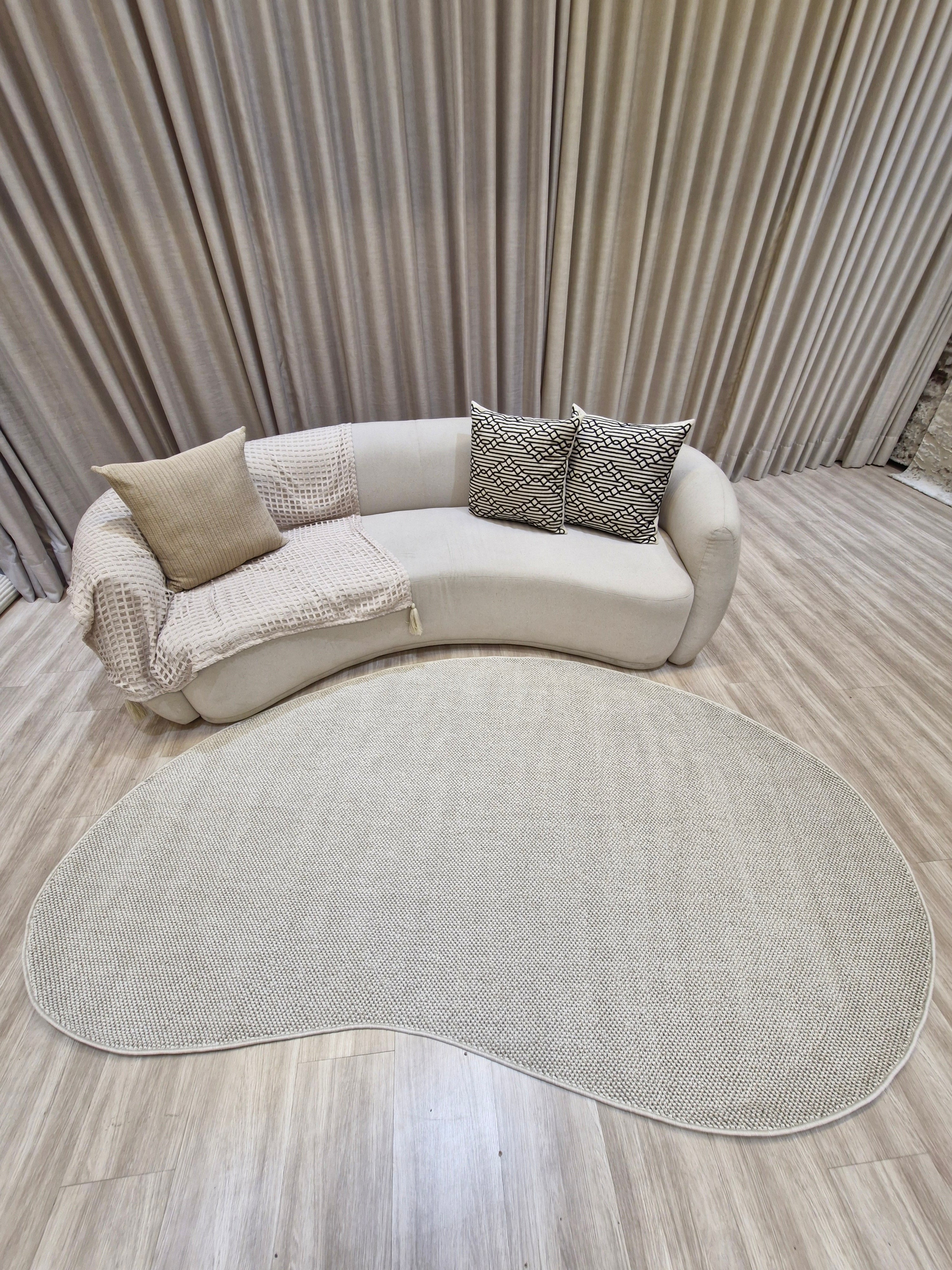 Tapete Orgânico Tramas Bege | Coleção Tramas