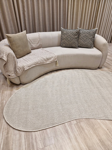 Tapete Orgânico Tramas Bege | Coleção Tramas