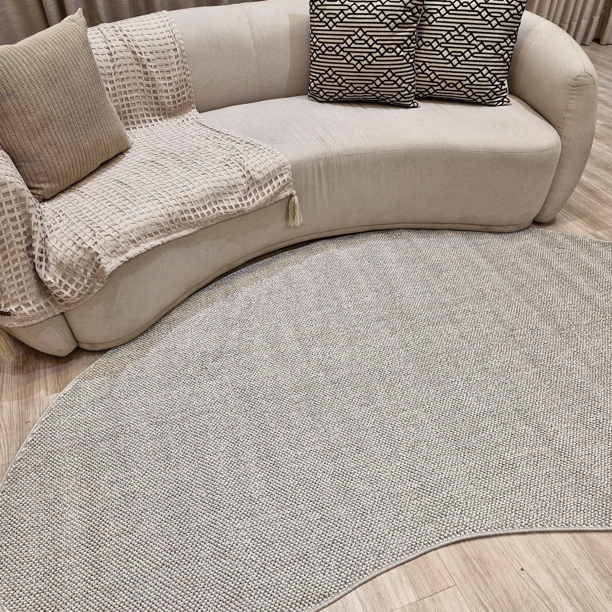 Tapete Orgânico Tramas Prata | Coleção Tramas