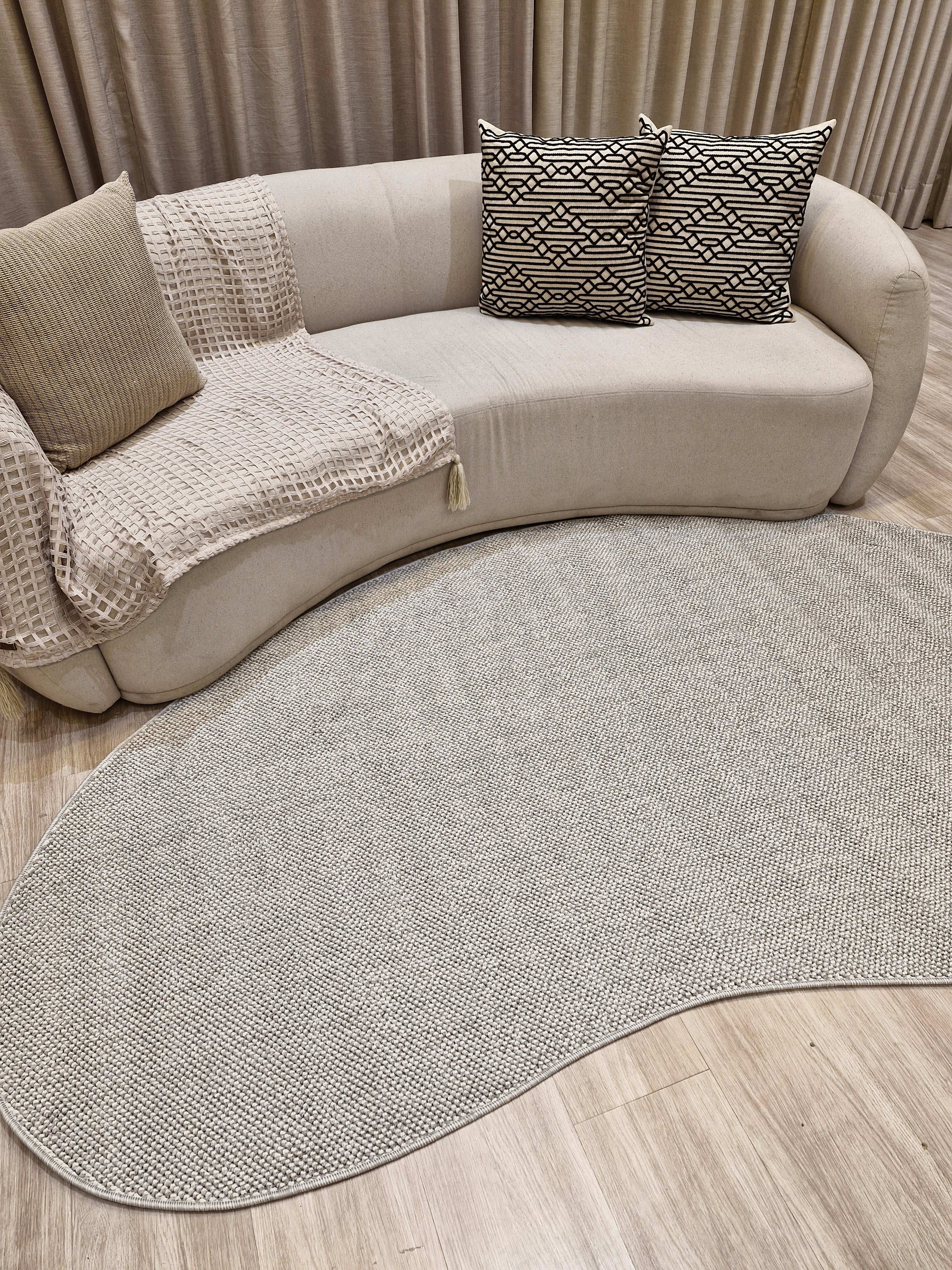 Tapete Orgânico Tramas Prata | Coleção Tramas