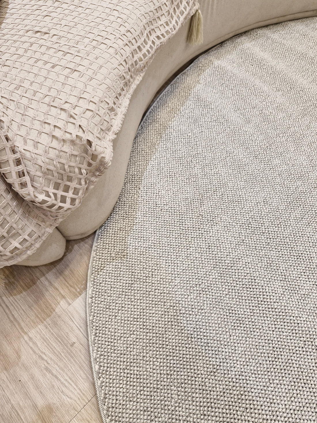 Tapete Orgânico Tramas Prata | Coleção Tramas