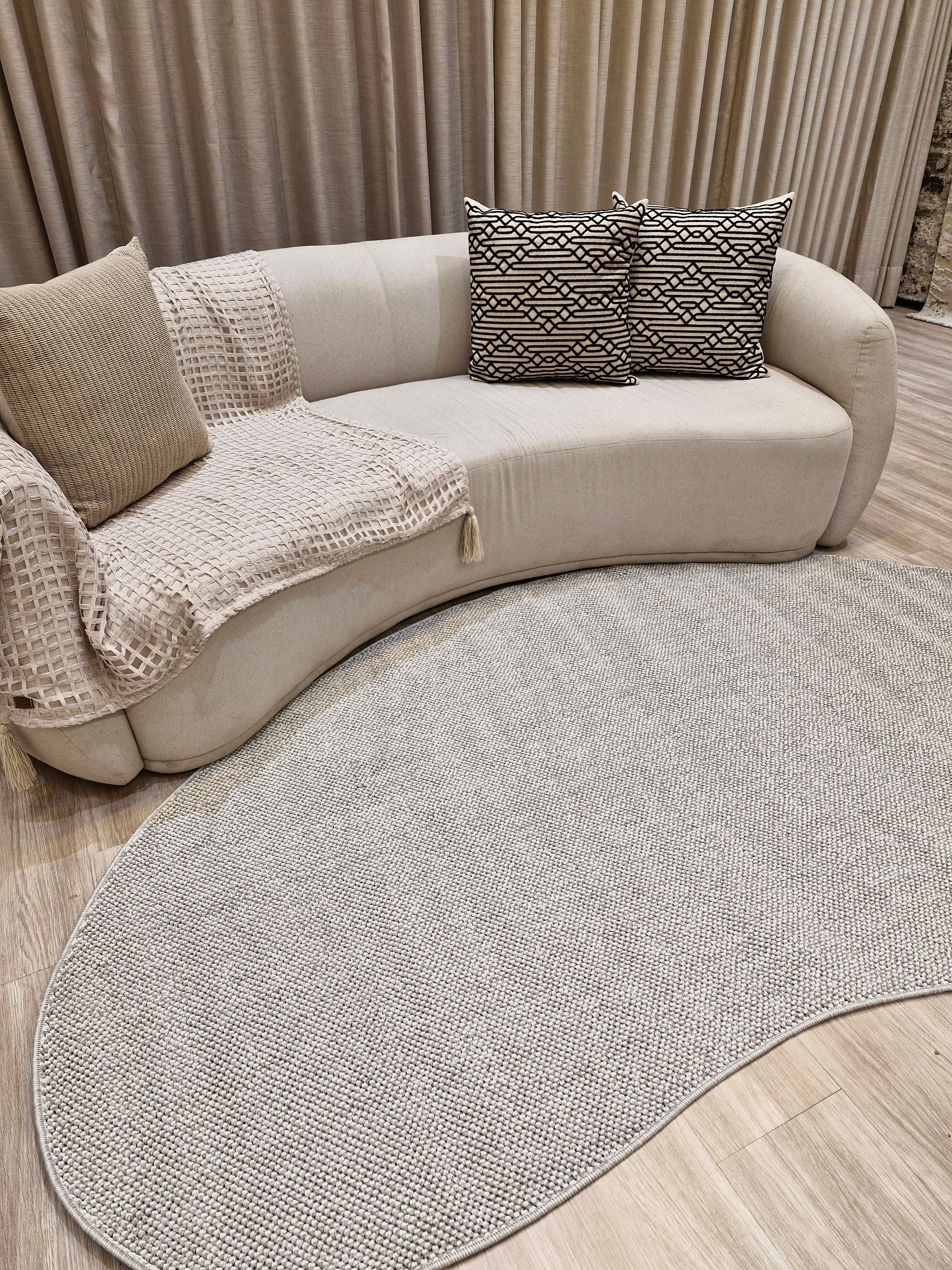 Tapete Orgânico Tramas Prata | Coleção Tramas