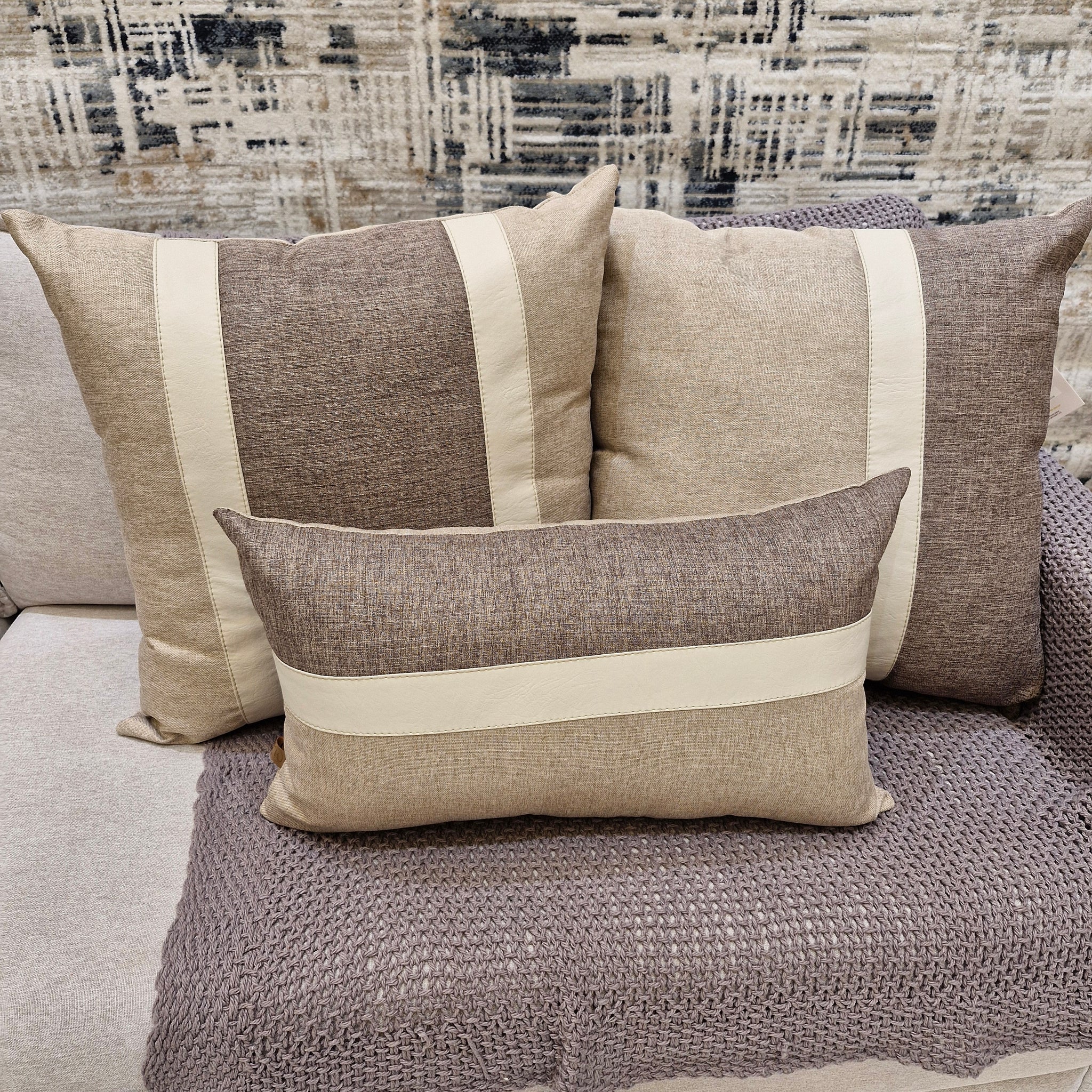 Kit Almofadas Trio Manu Corino Off White 388| Três Peças