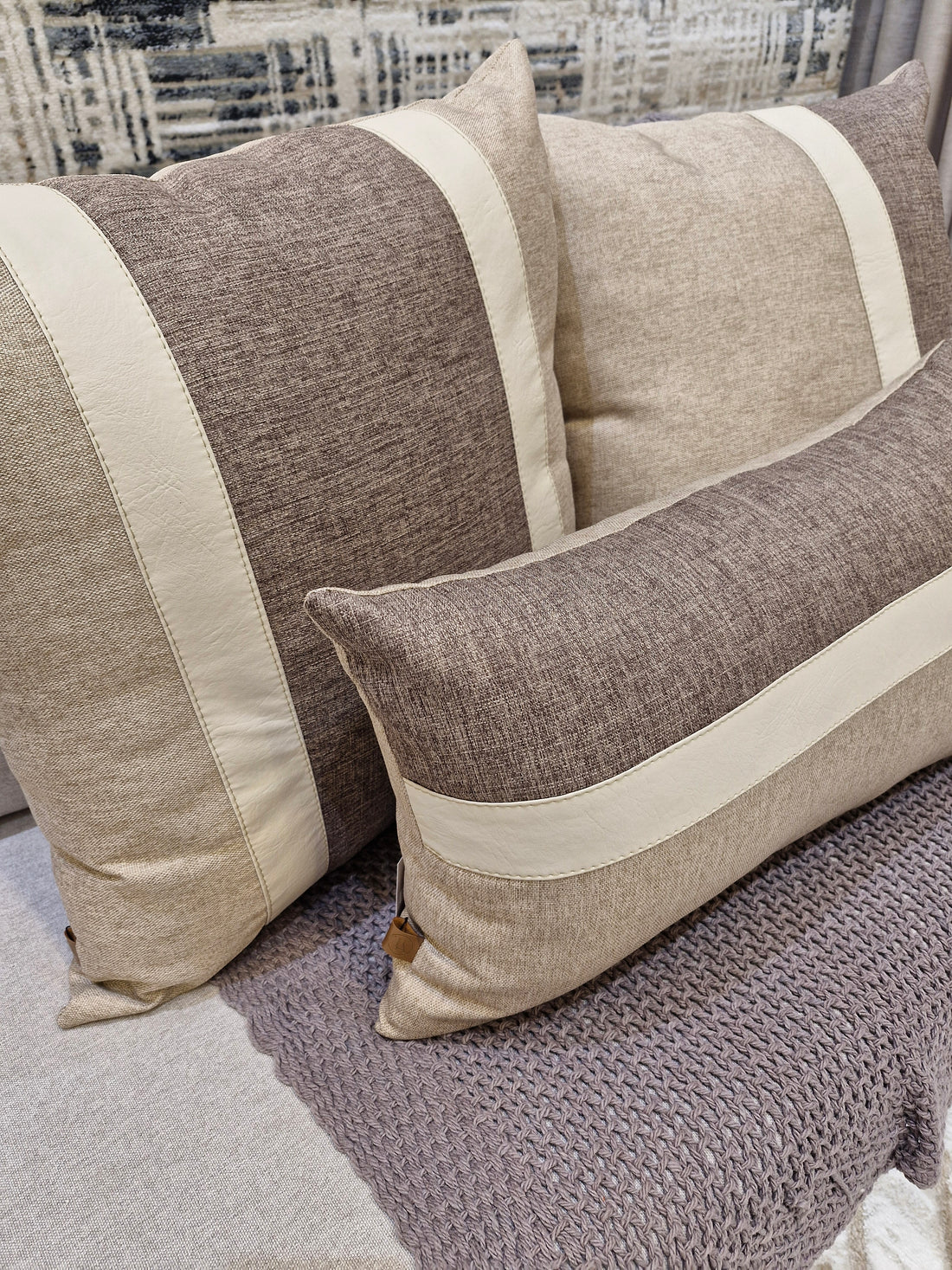 Kit Almofadas Trio Manu Corino Off White 388| Três Peças