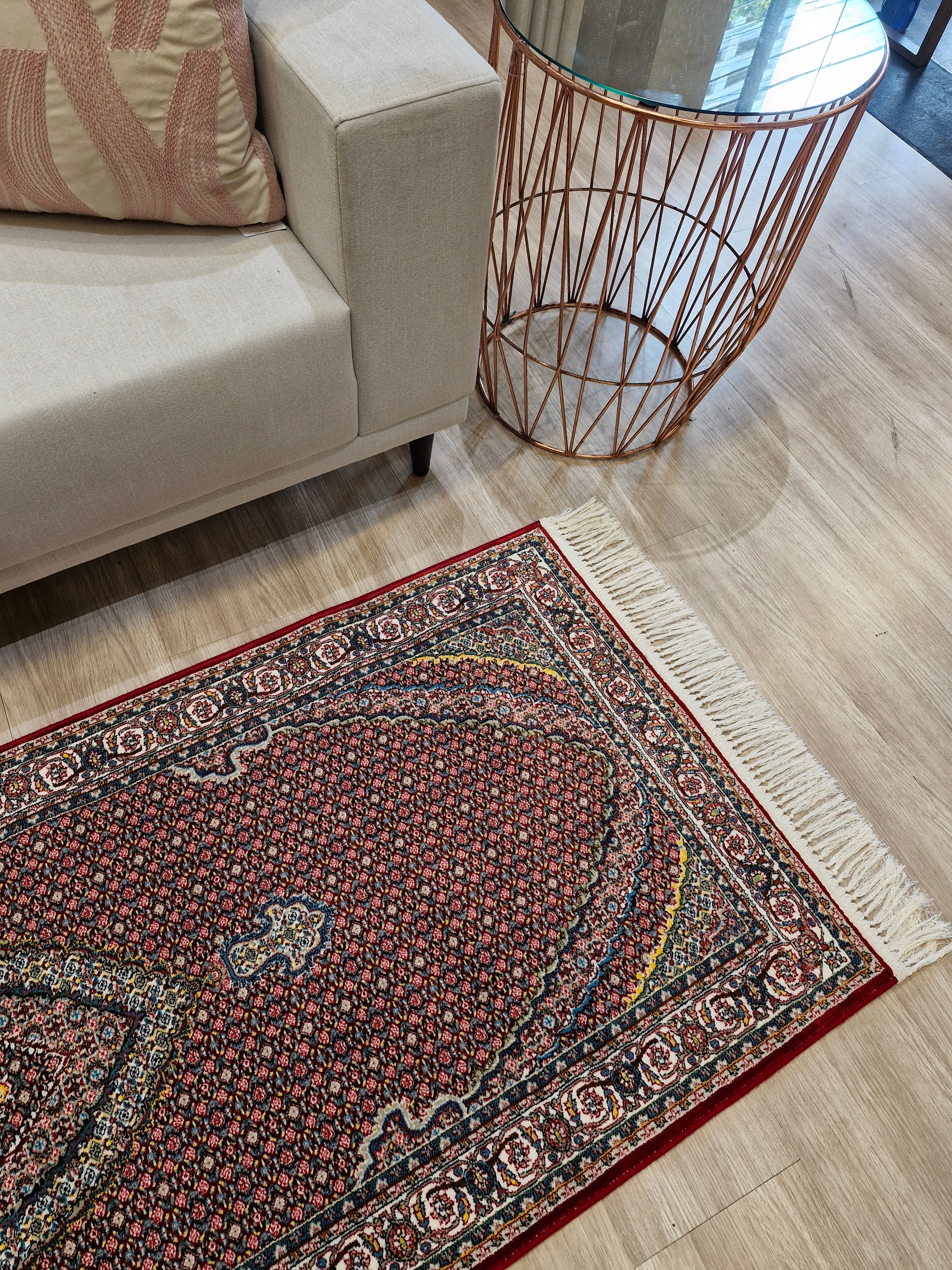 Passadeira _ Tapete Iraniano Desenhado Vermelho || Coleção Irã