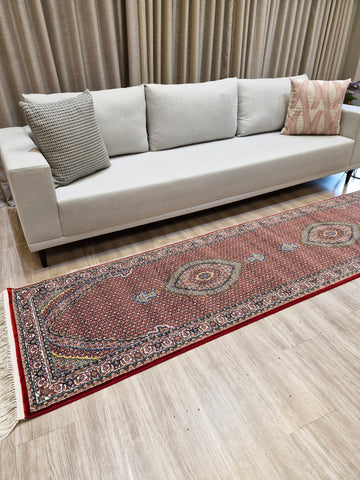 Passadeira _ Tapete Iraniano Desenhado Vermelho || Coleção Irã