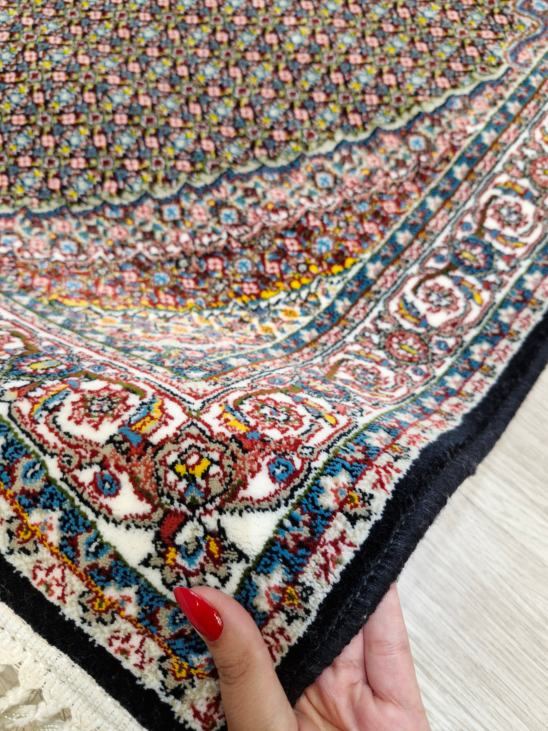 Passadeira _ Tapete Iraniano Desenhado Preto || Coleção Irã