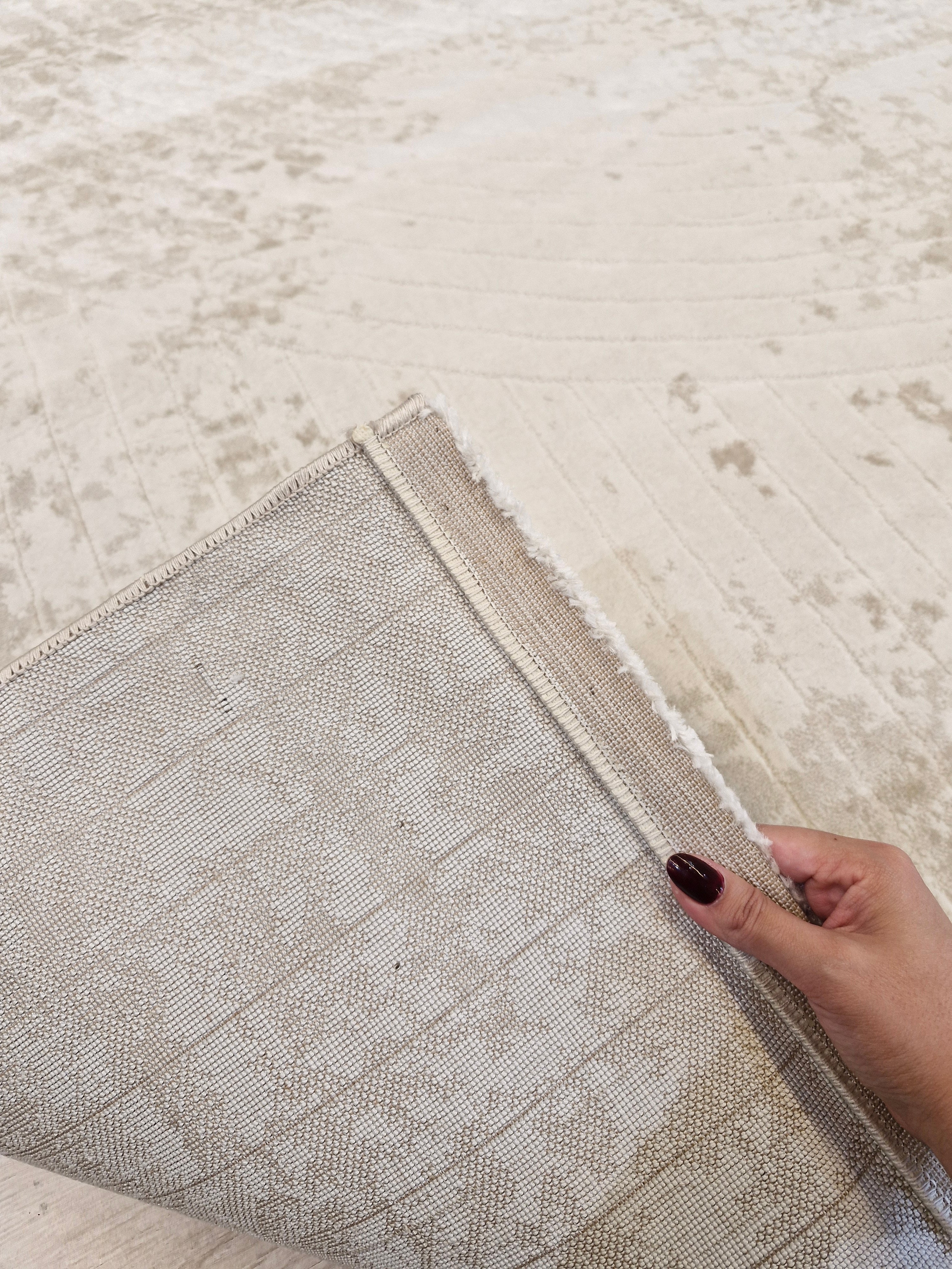 Tapete Turco Bege Textura Suave | Elegan06