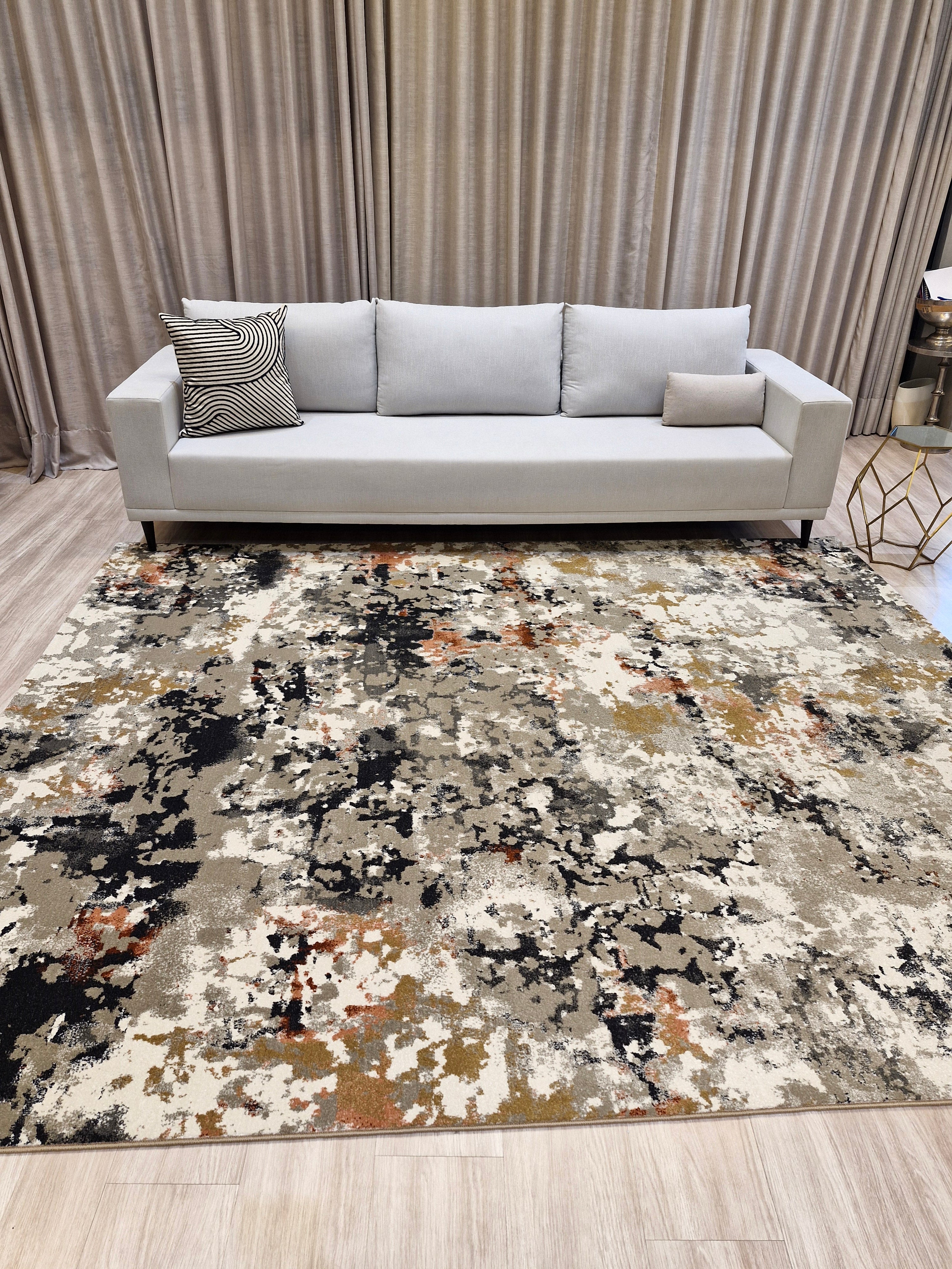 Tapete Egípcio Contemporâneo Multicolorido | 1 Milhão de Fios por m²