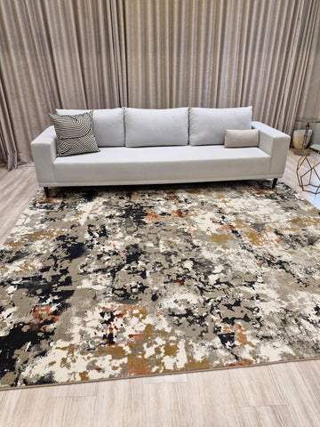 Tapete Egípcio Contemporâneo Multicolorido | 1 Milhão de Fios por m²