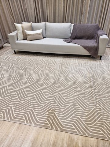 Tapete Turco Mbec Bege 250x350 | Importação Turquia Peça Única