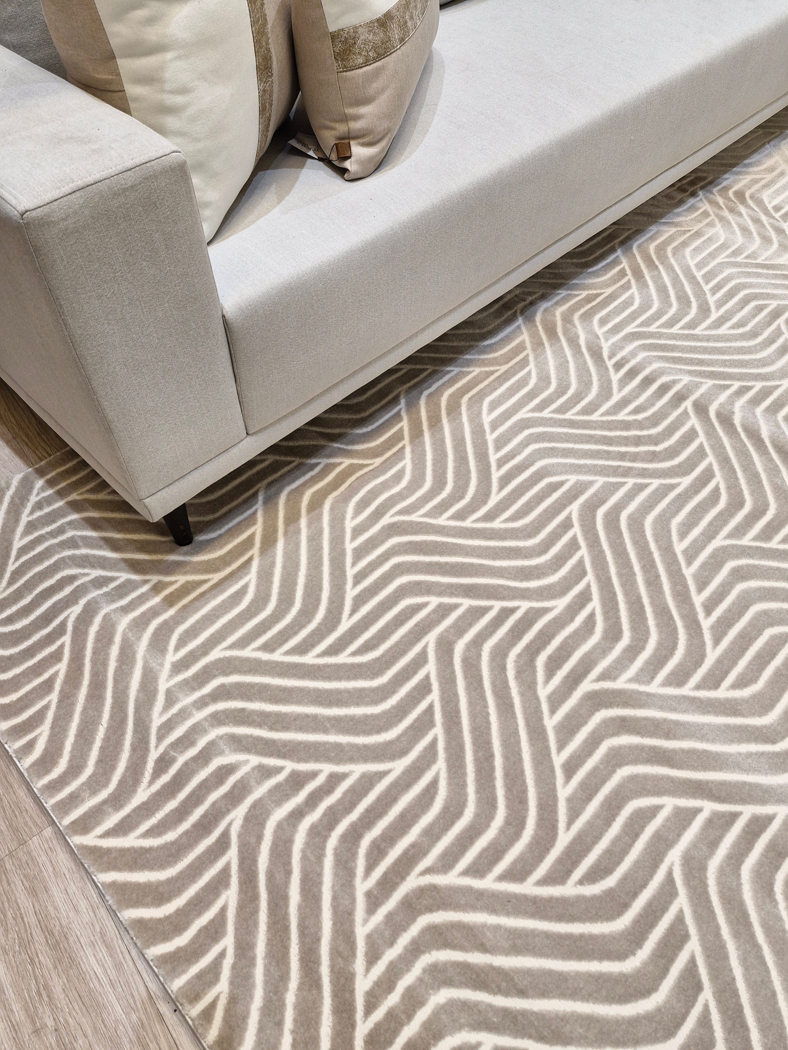 Tapete Turco Mbec Bege 250x350 | Importação Turquia Peça Única