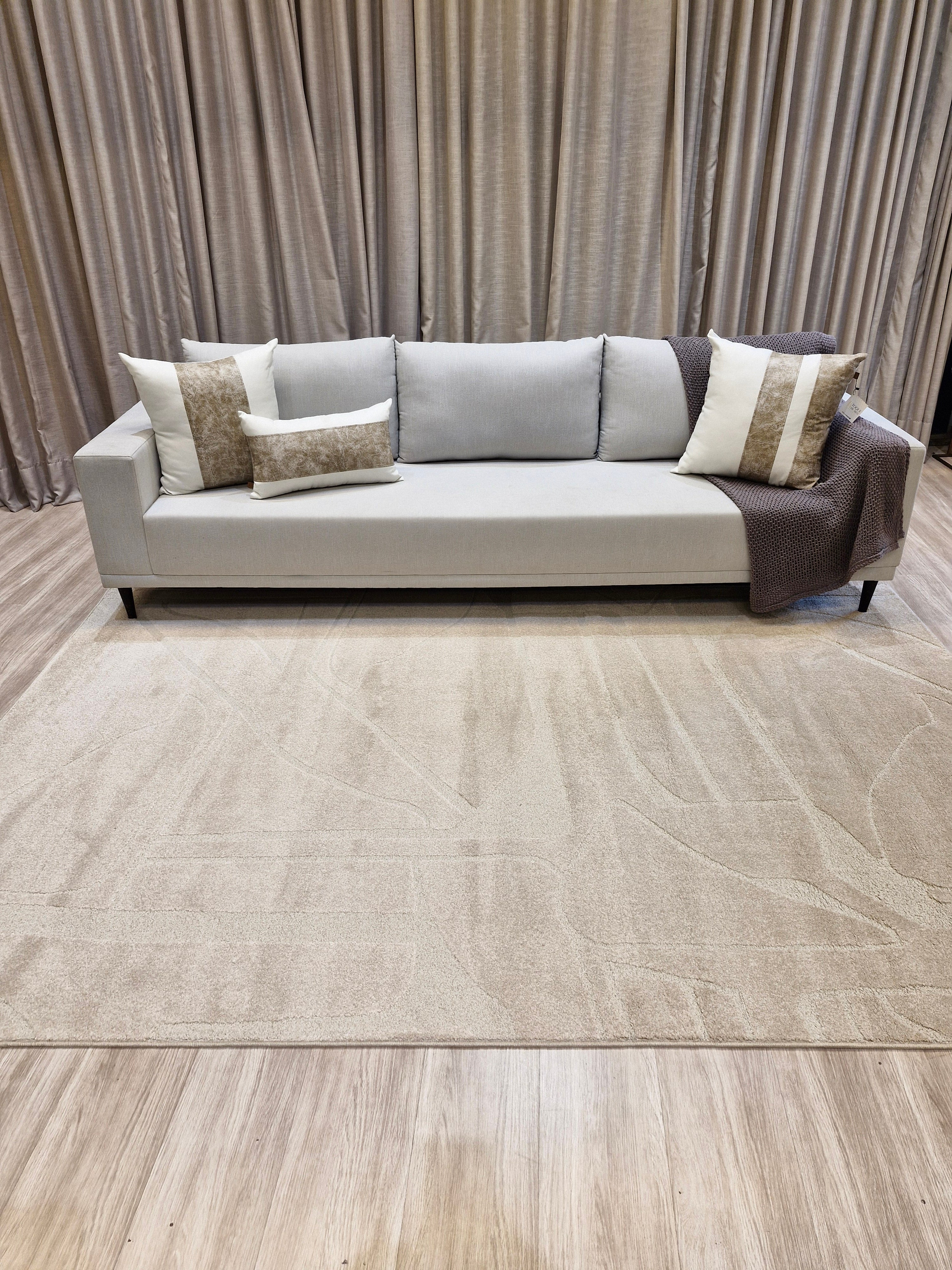 Tapete Turco Aury Bege | Importação Turquia