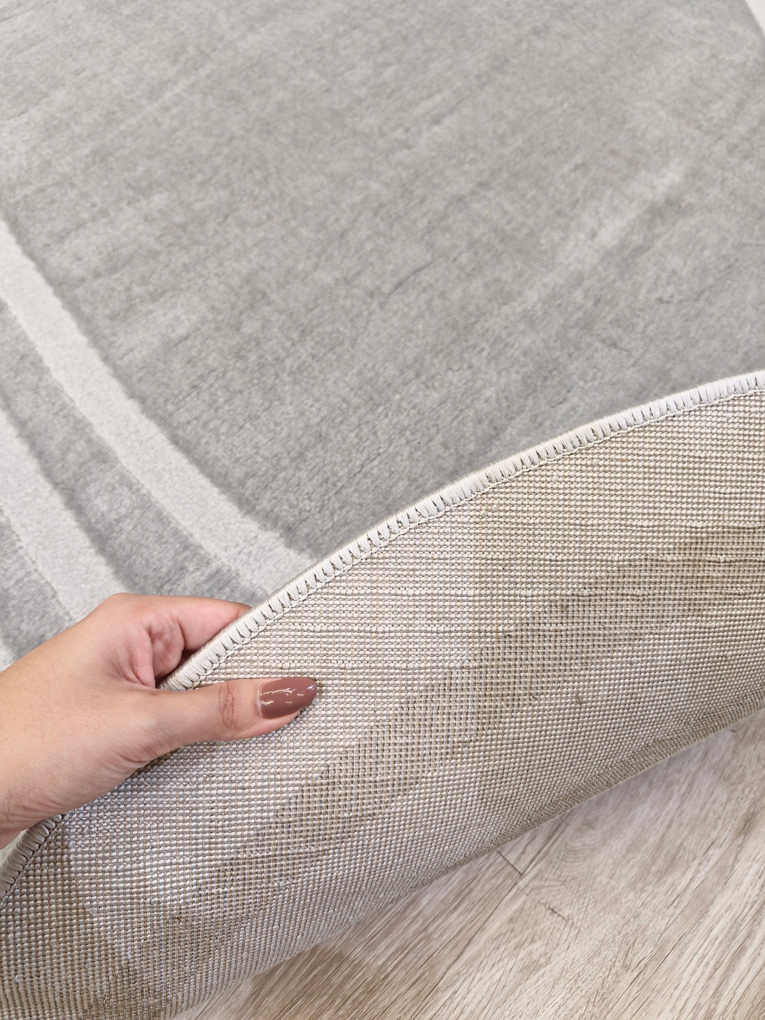 Tapete Organic Dall1 Prata  | Importação Turquia Orgânico