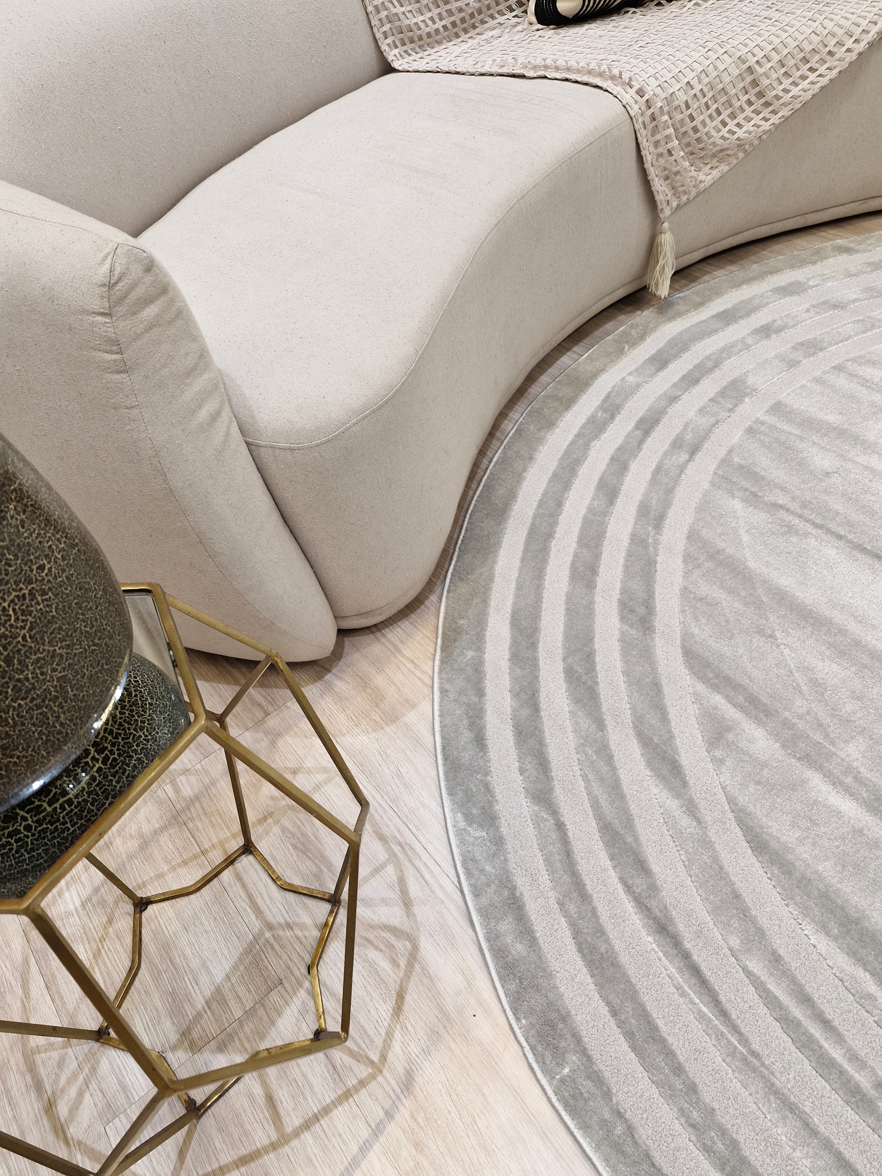 Tapete Organic Dall1 Prata  | Importação Turquia Orgânico