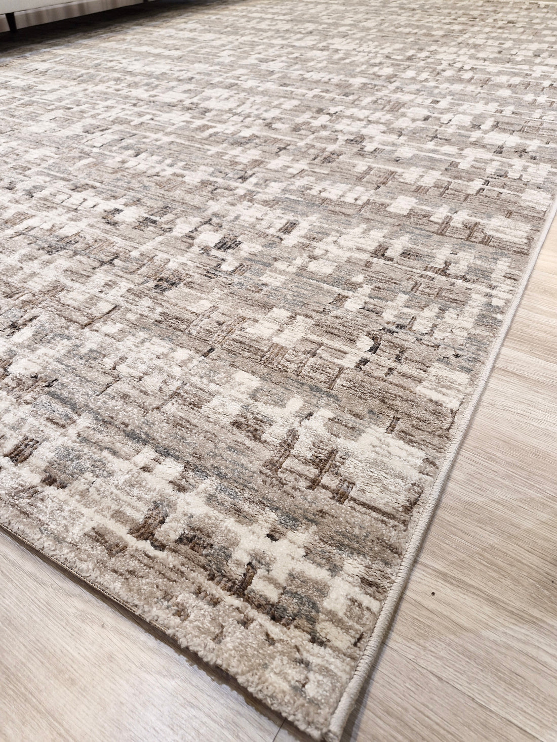 Tapete Riviera Abstrato Bege Algare014D | Importação Egito