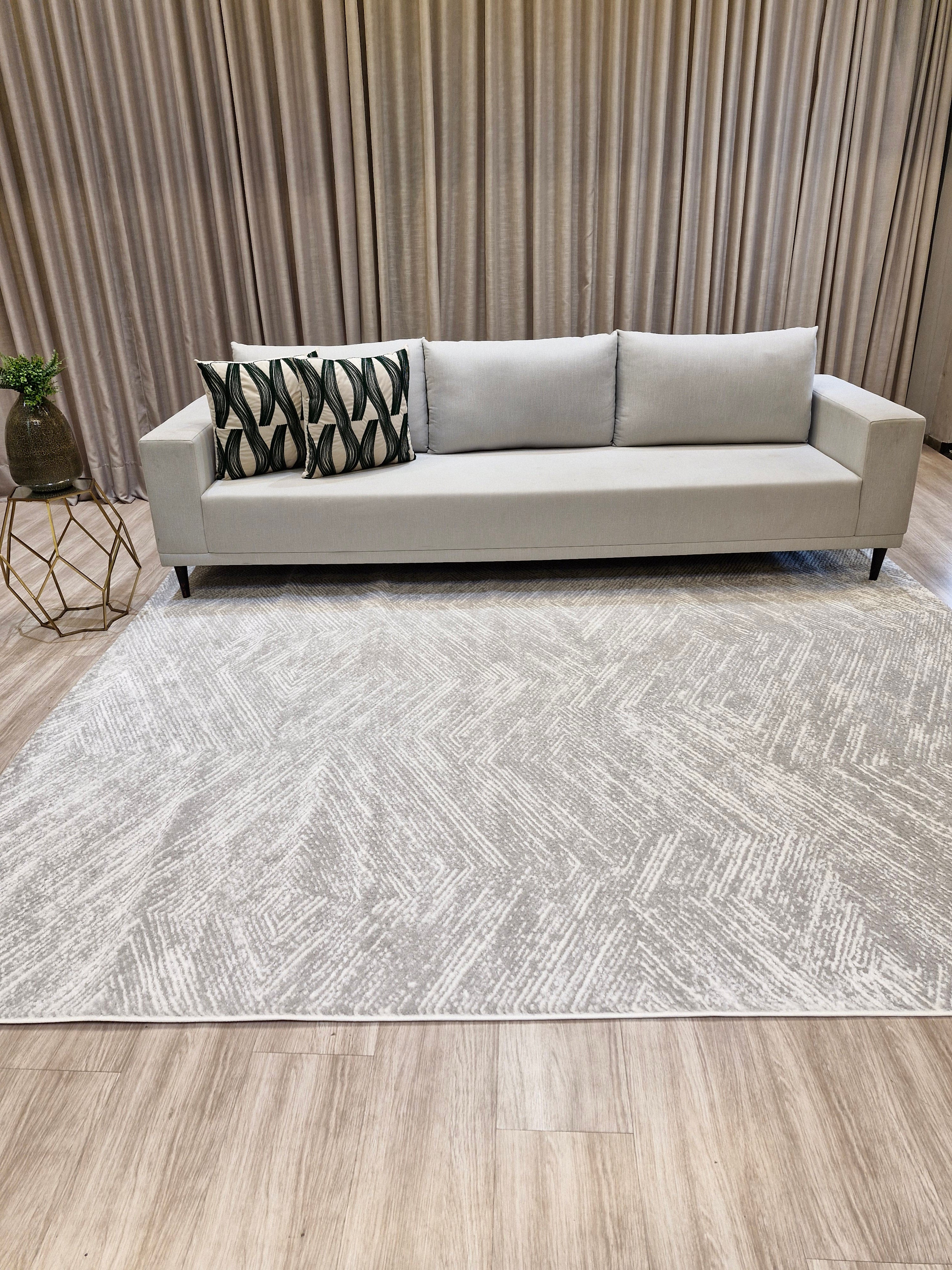 Tapete Egípcio Chevron Prata | Importação Egito Lio 29 Prata