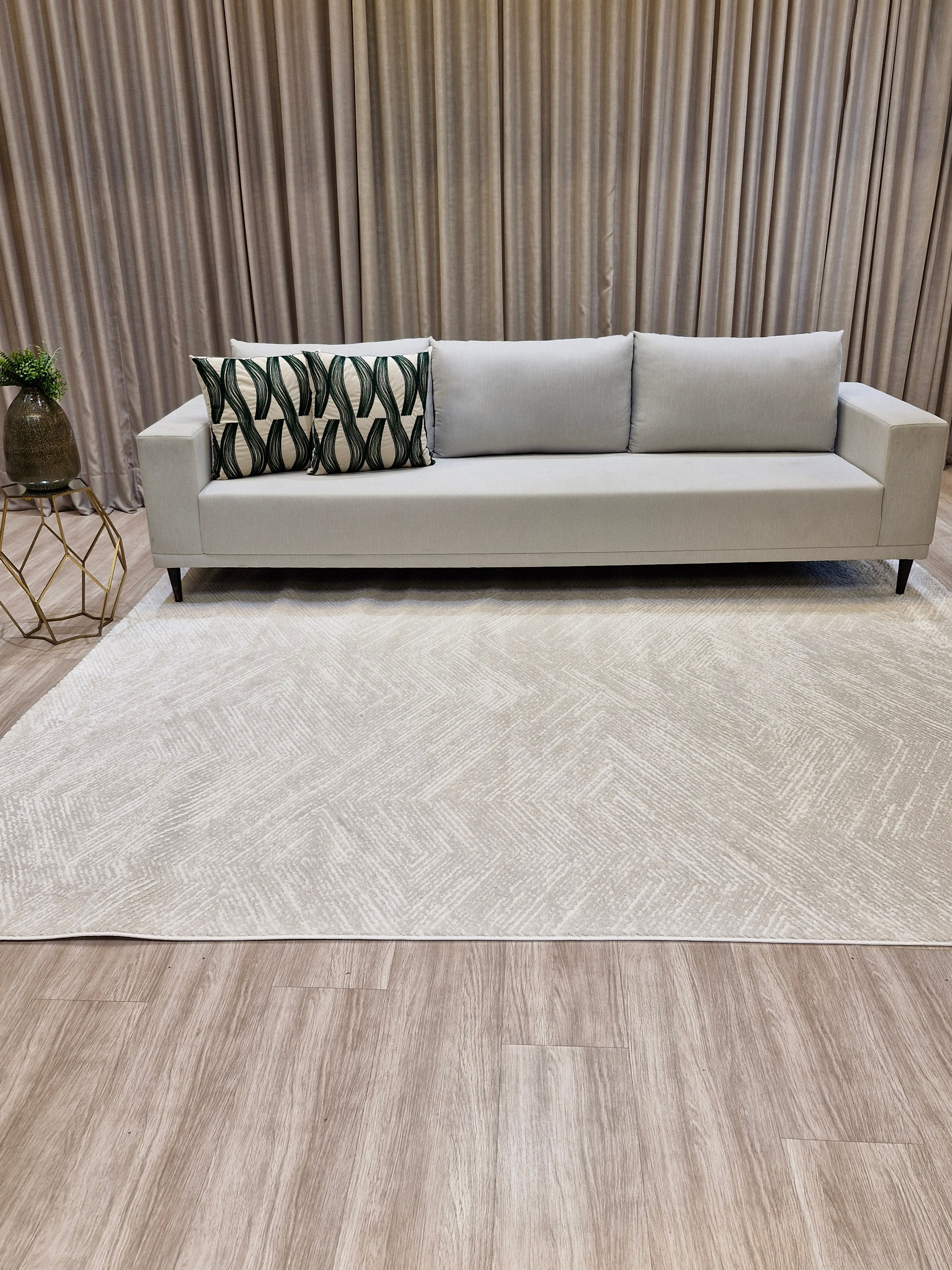 Tapete Egípcio Chevron Bege | Importação Egito Lio29 Bege