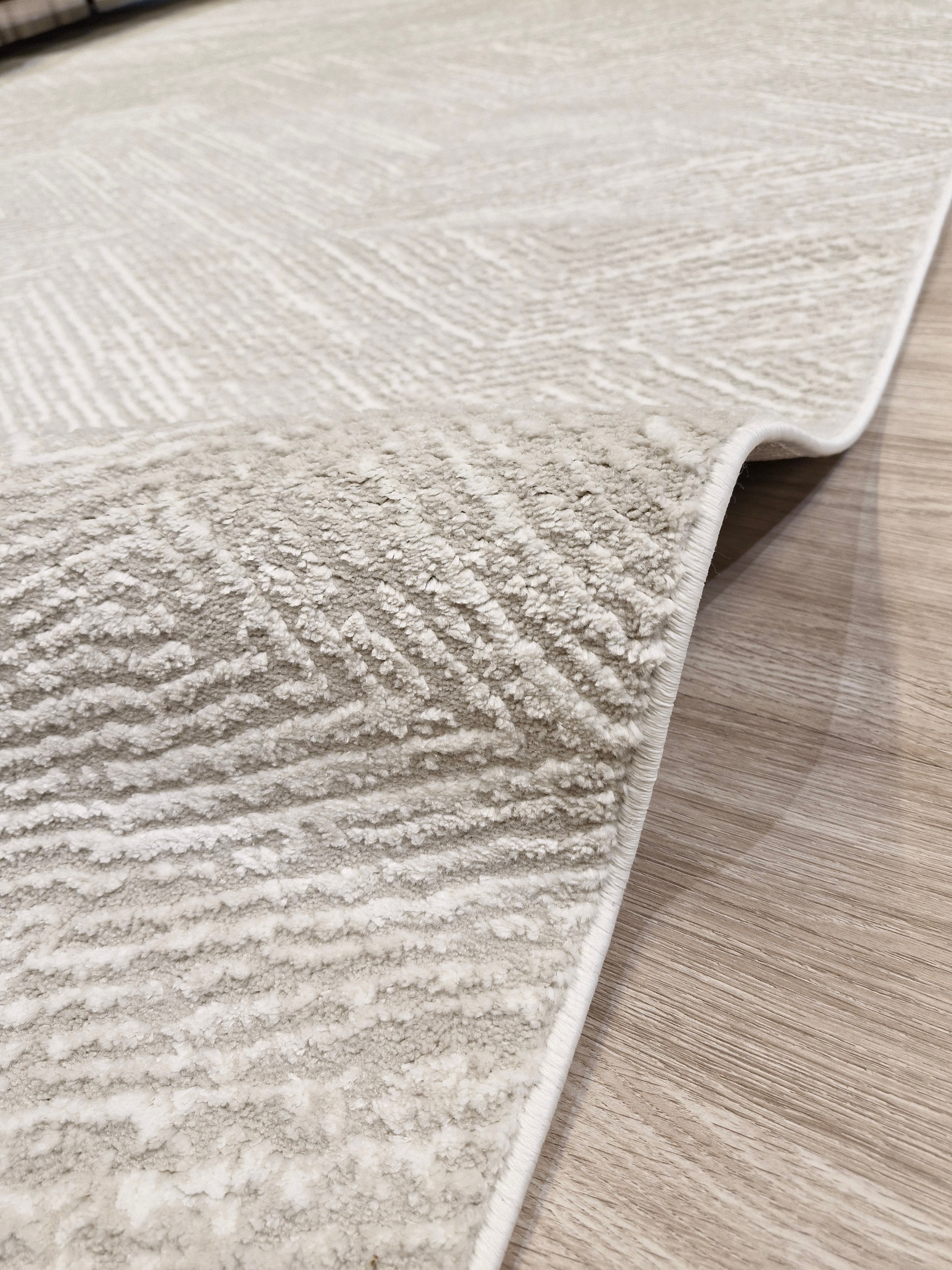 Tapete Egípcio Chevron Bege | Importação Egito Lio29 Bege