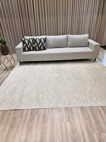 Tapete Egípcio Chevron Bege | Importação Egito Lio29 Bege