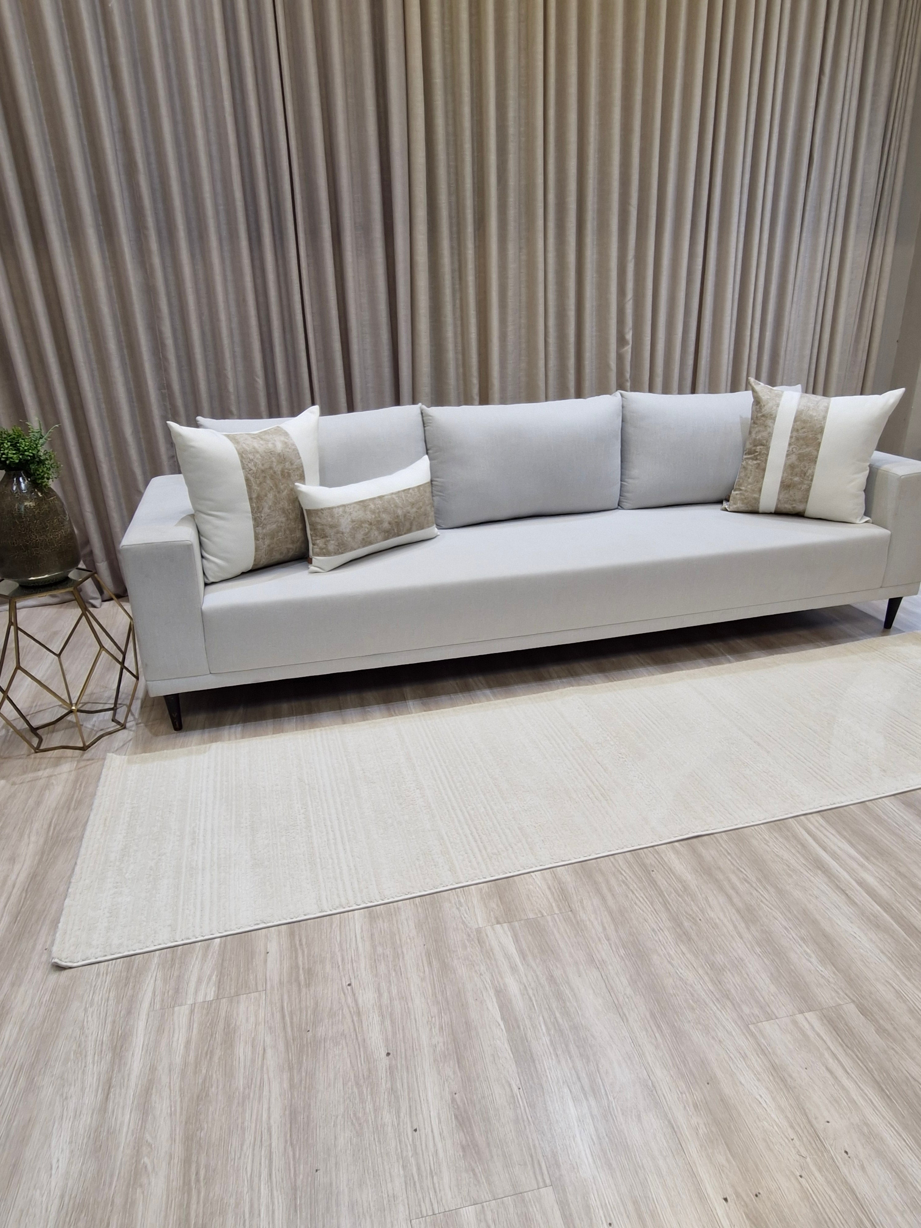 Passadeira 080x300 Turca Off White Brag67 | Importação Turquia