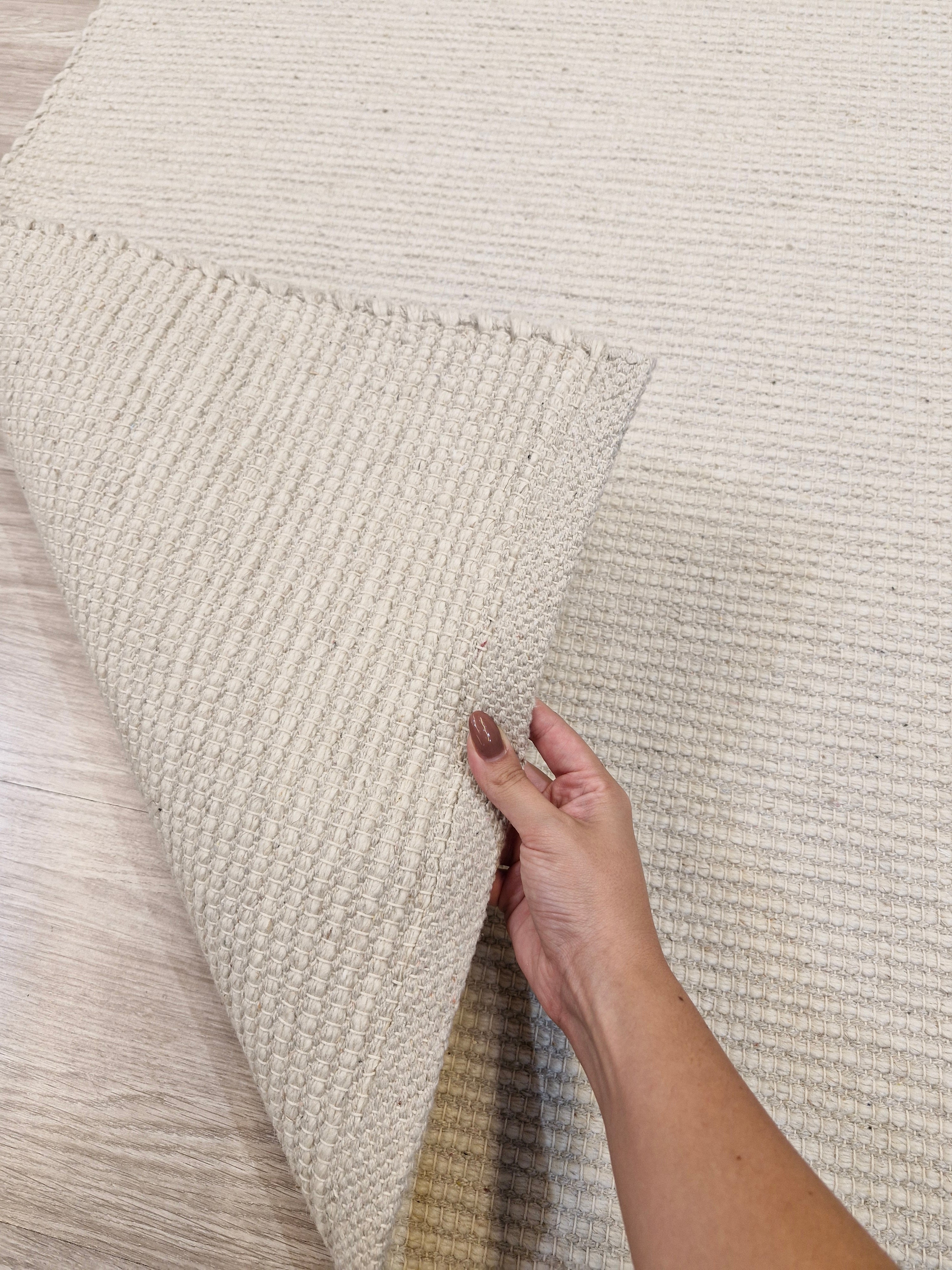 Tapete Indiano Manufaturado Capry Off White | Importação Índia