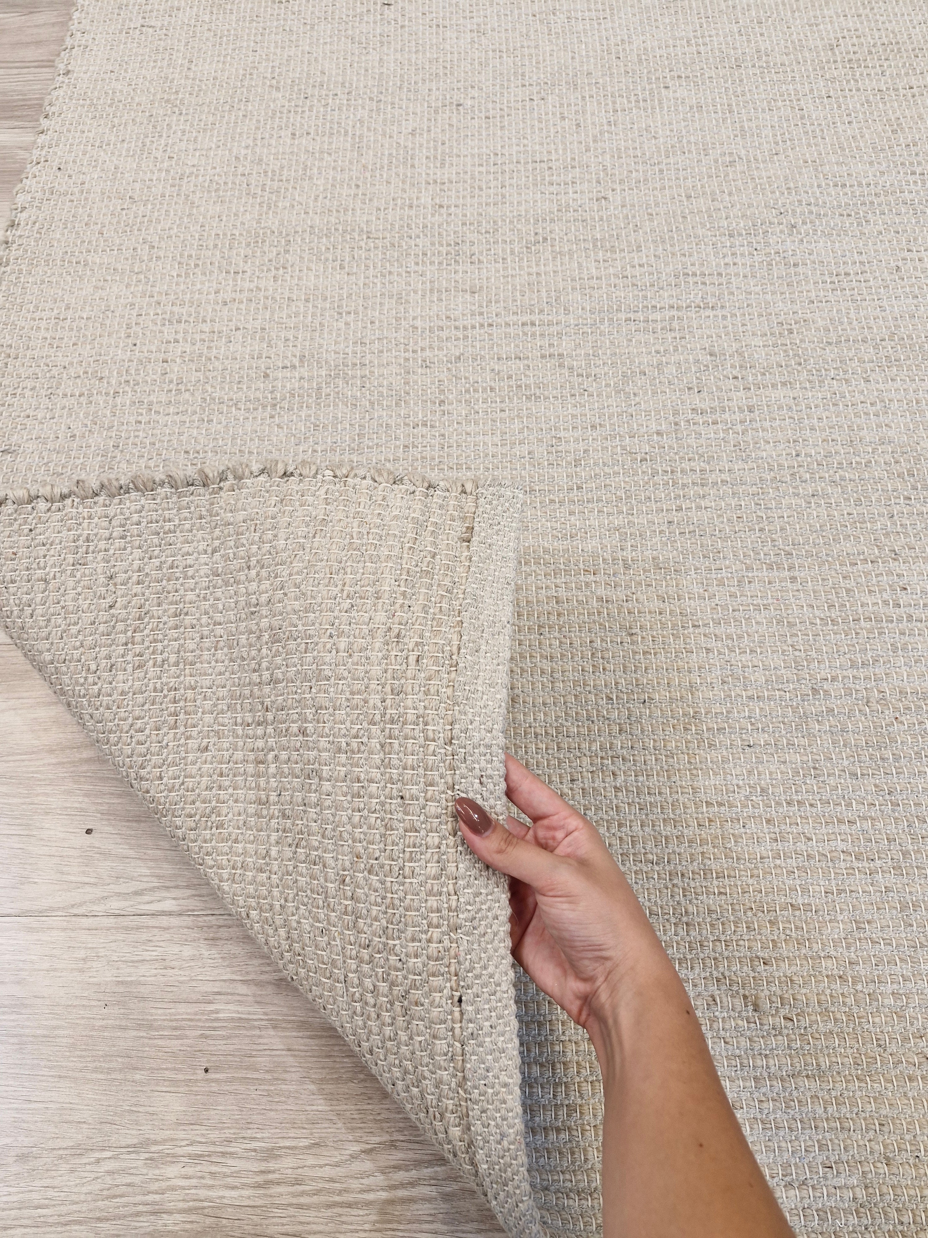 Tapete Indiano Manufaturado Capry Beige | Importação Índia