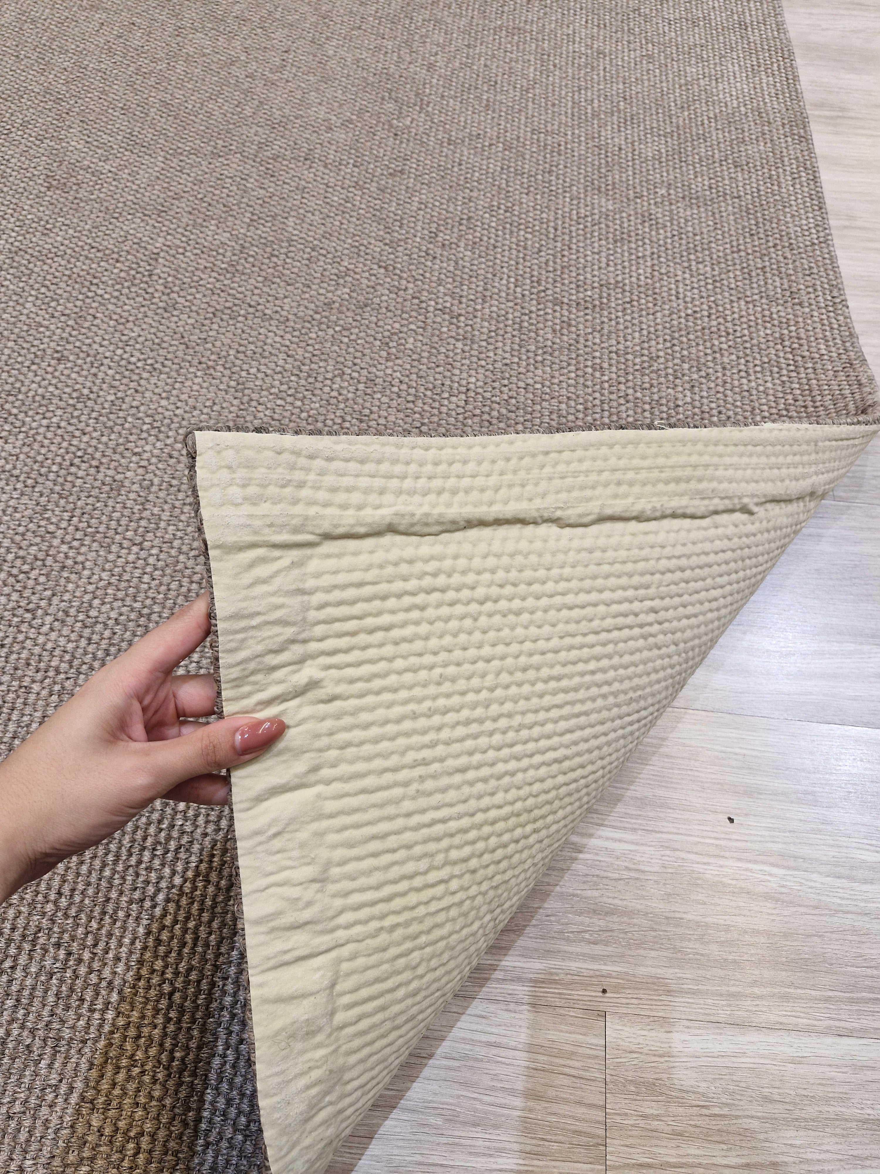 Tapete Em Sisal Natural Antiderrapante Cor Chocolate 01 | Tapete Feito Sob Encomenda