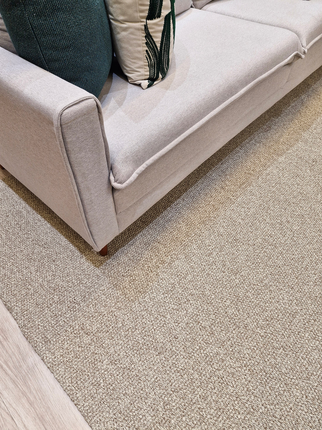 Tapete Em Sisal Natural Antiderrapante Cor Natural 02 | Tapete Feito Sob Encomenda