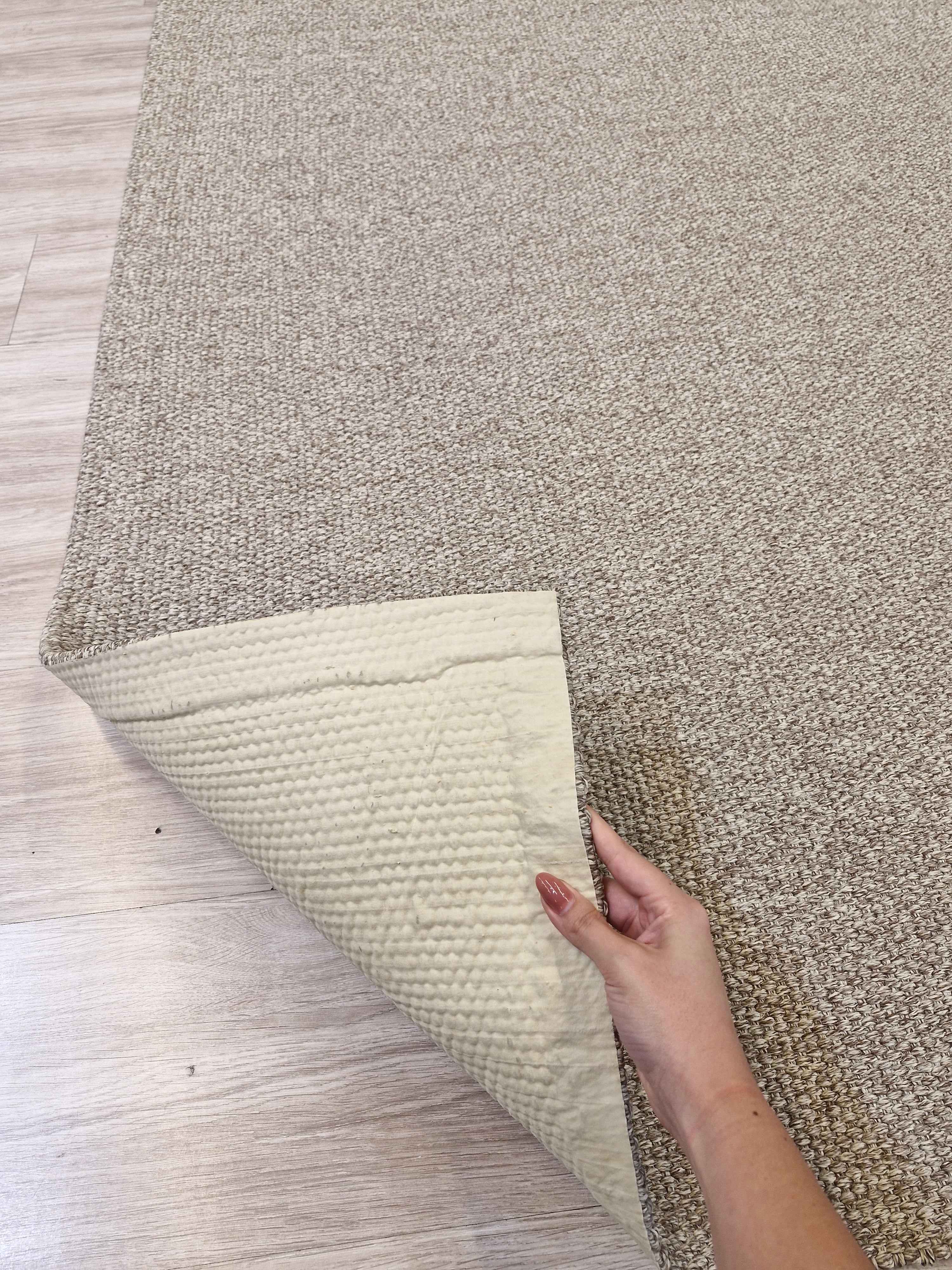Tapete Em Sisal Natural Antiderrapante Cor Natural 02 | Tapete Feito Sob Encomenda