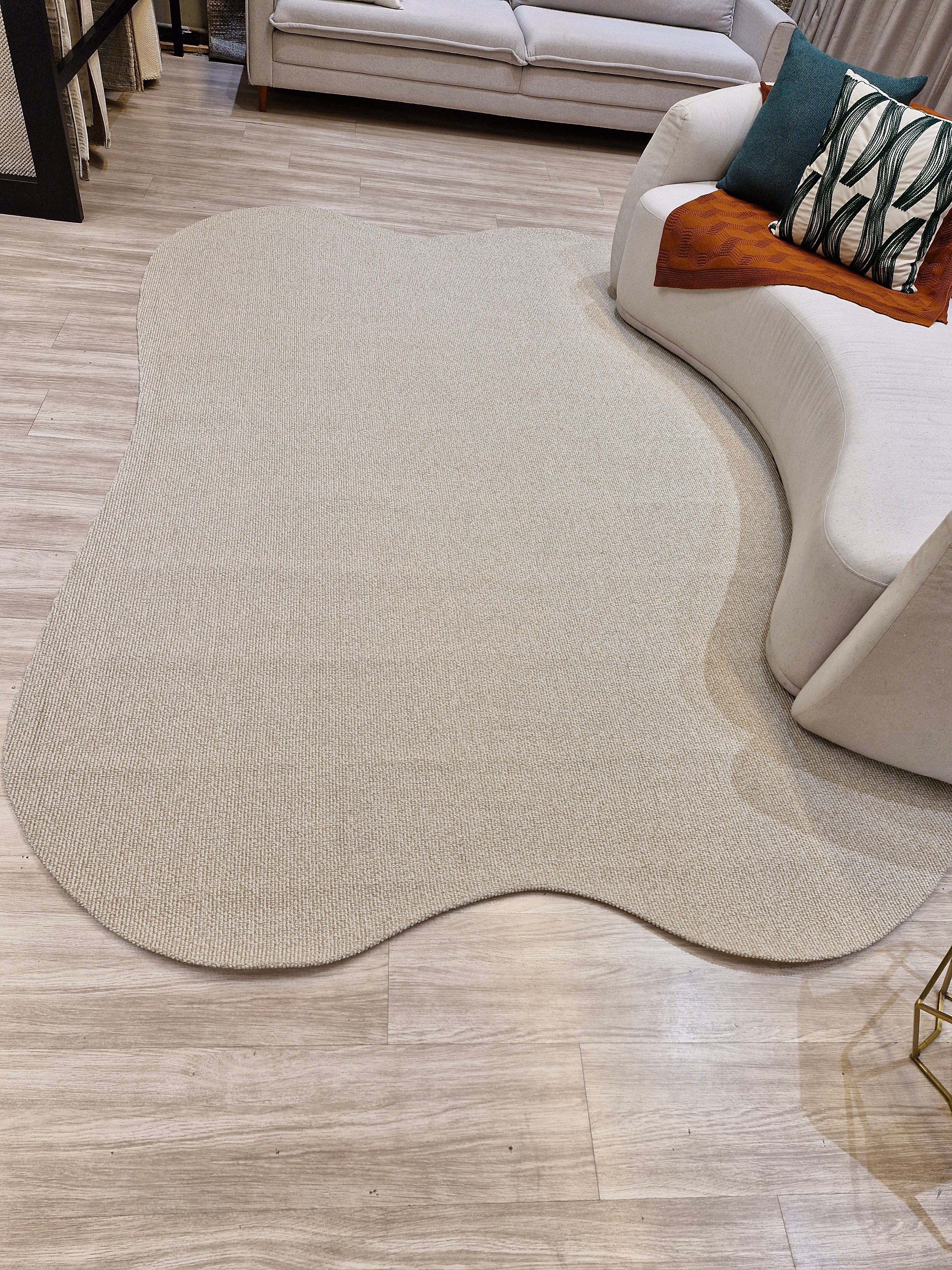 Tapete Formato Orgânico Bege 200x300 | Tapete Orgânico