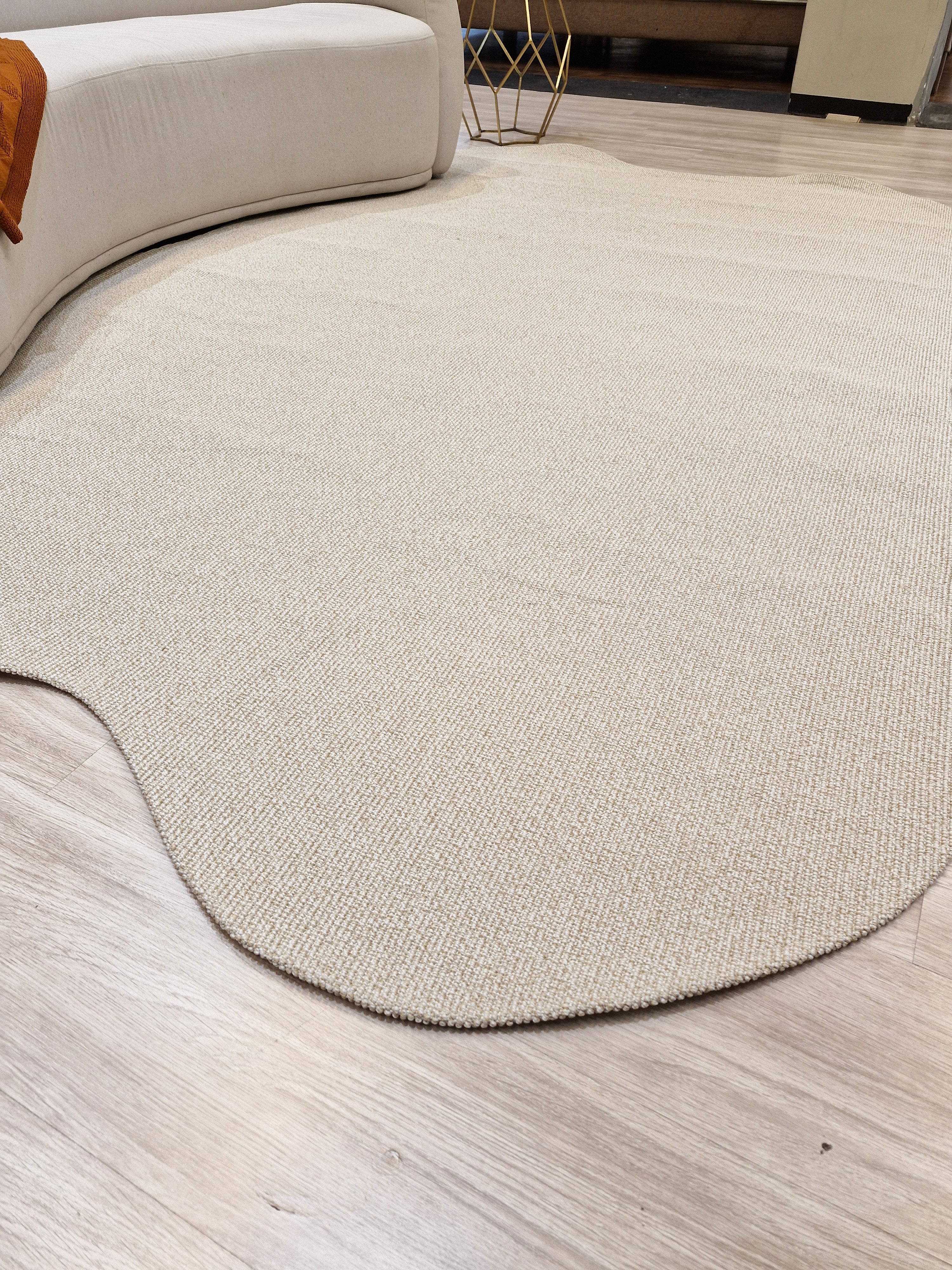 Tapete Formato Orgânico Bege 200x300 | Tapete Orgânico