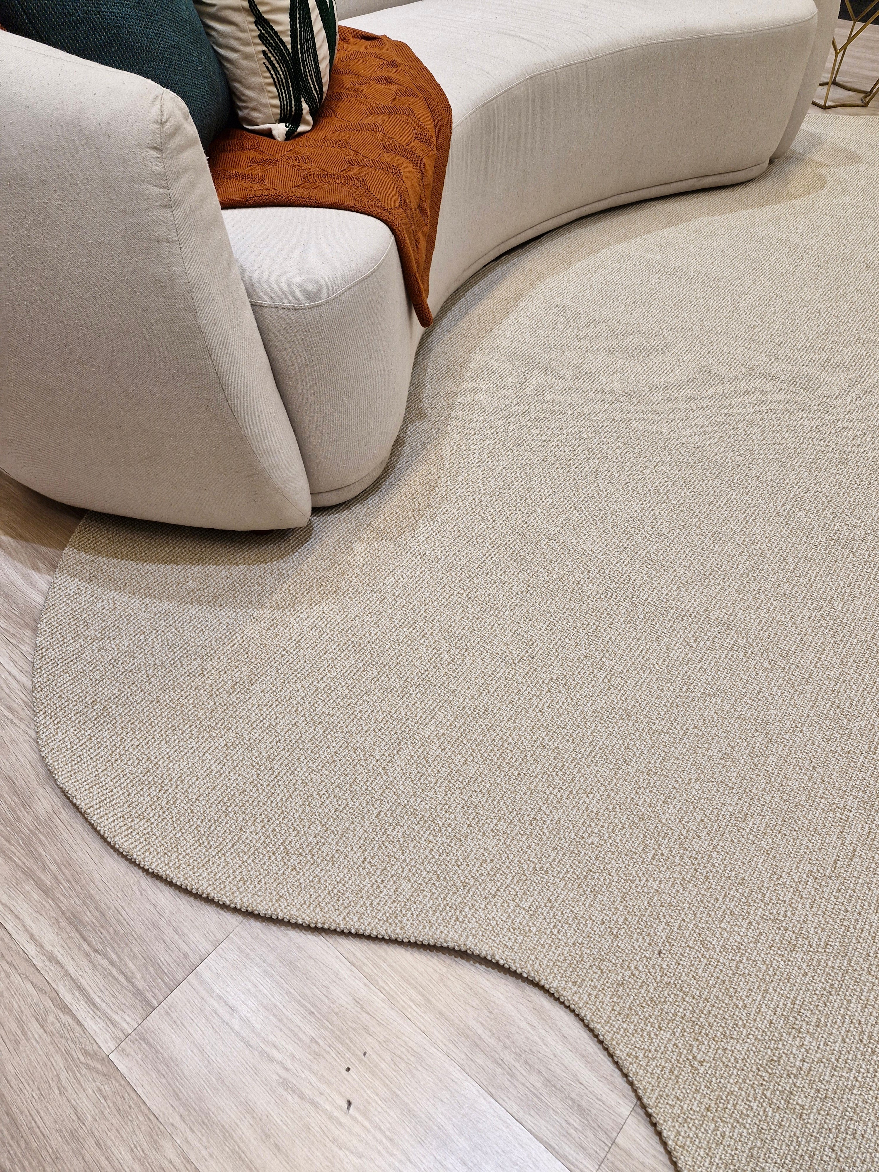 Tapete Formato Orgânico Bege 200x300 | Tapete Orgânico