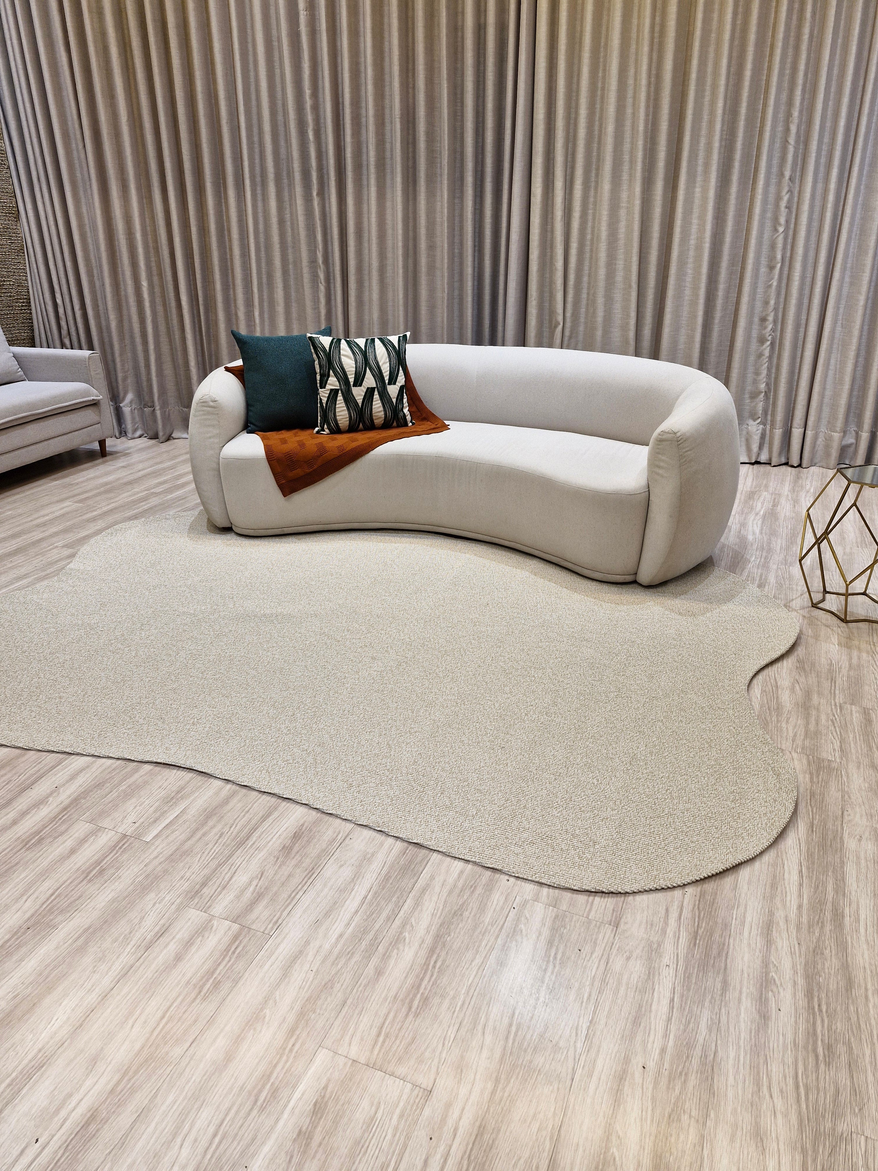 Tapete Formato Orgânico Bege 200x300 | Tapete Orgânico