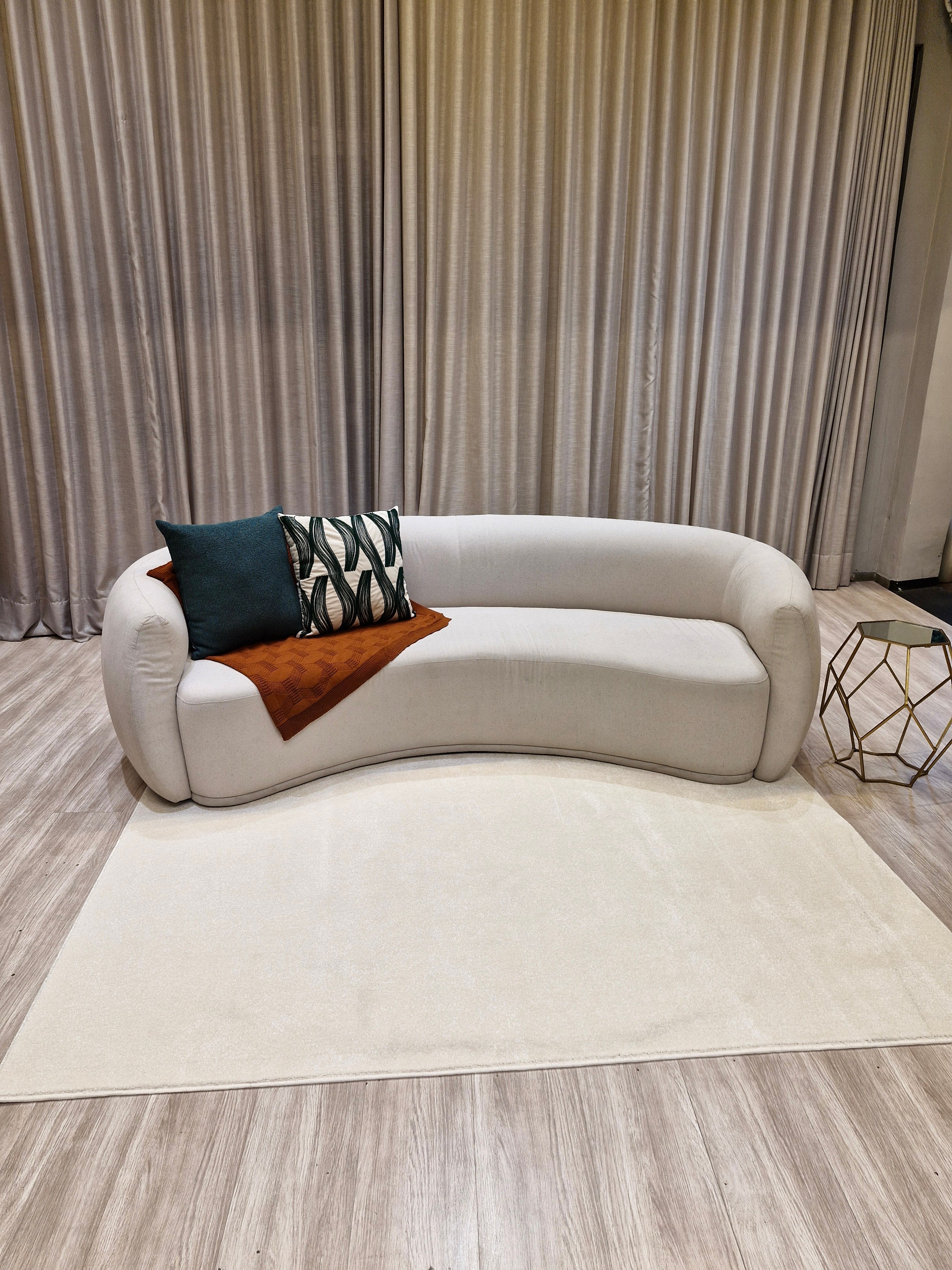 Tapete Off White Impermeável 145x223 | Peça Única
