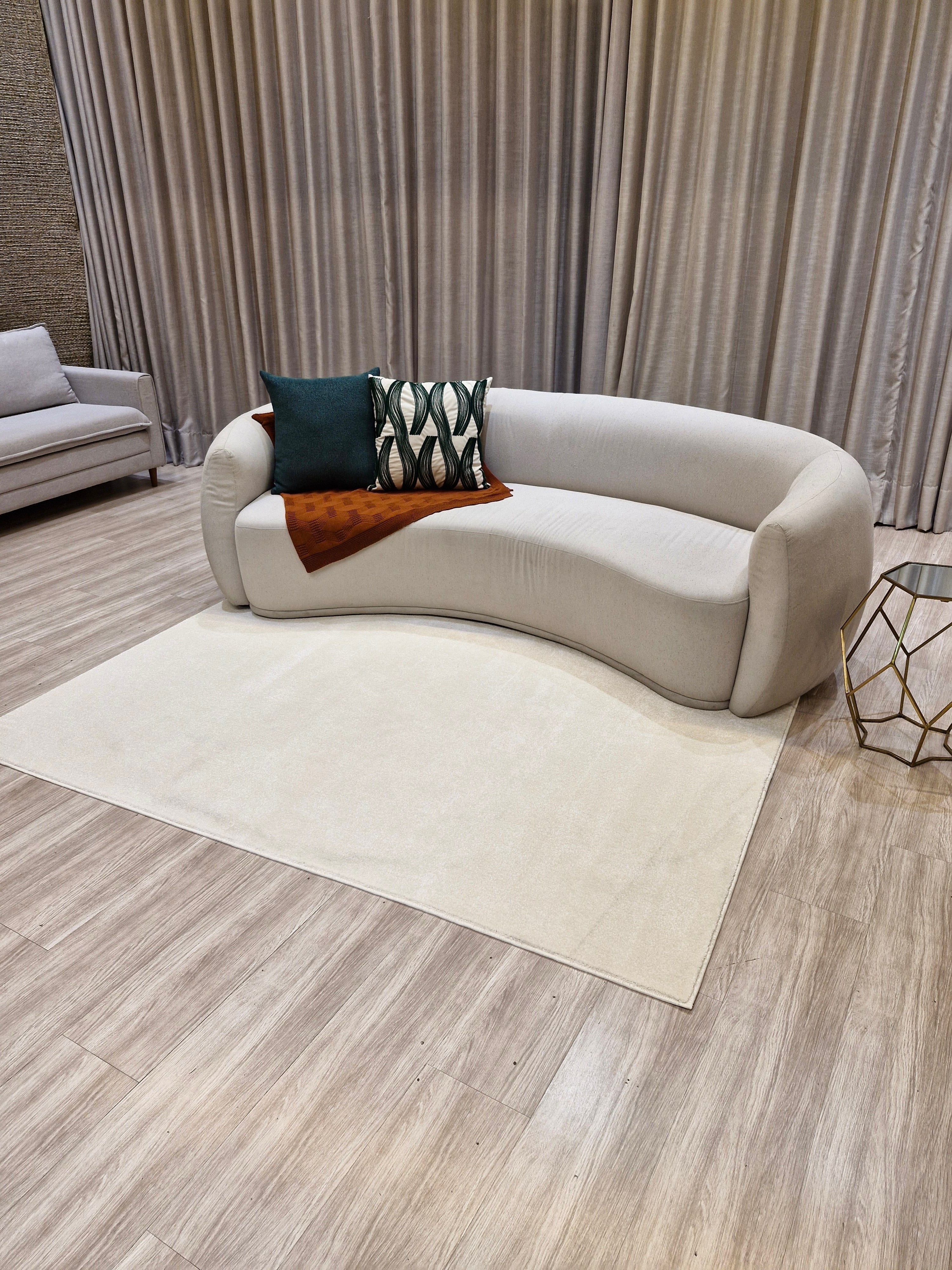 Tapete Off White Impermeável 145x223 | Peça Única