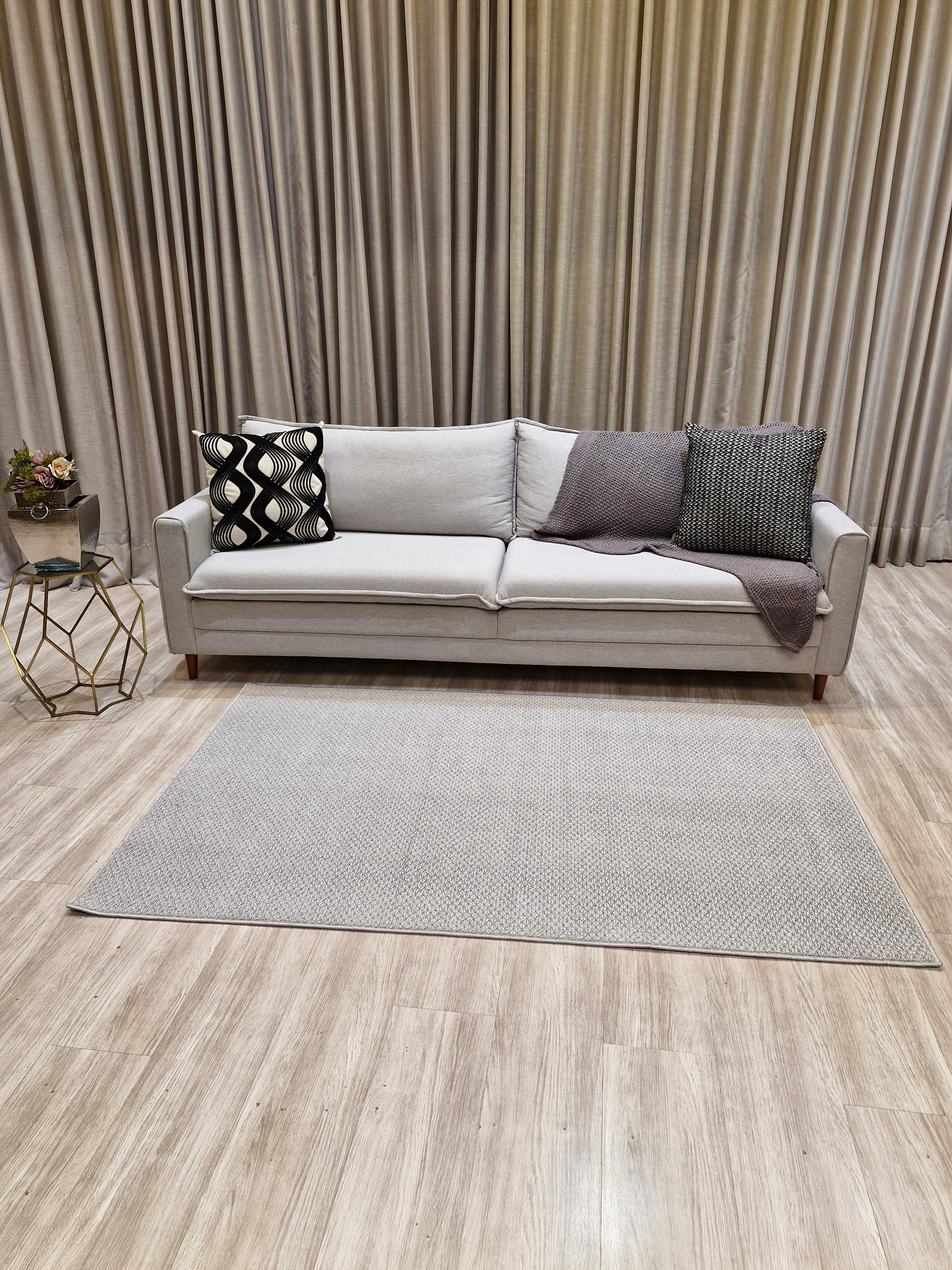 Tapete Nacional Boucle Cinza 120x200  | Peça Única