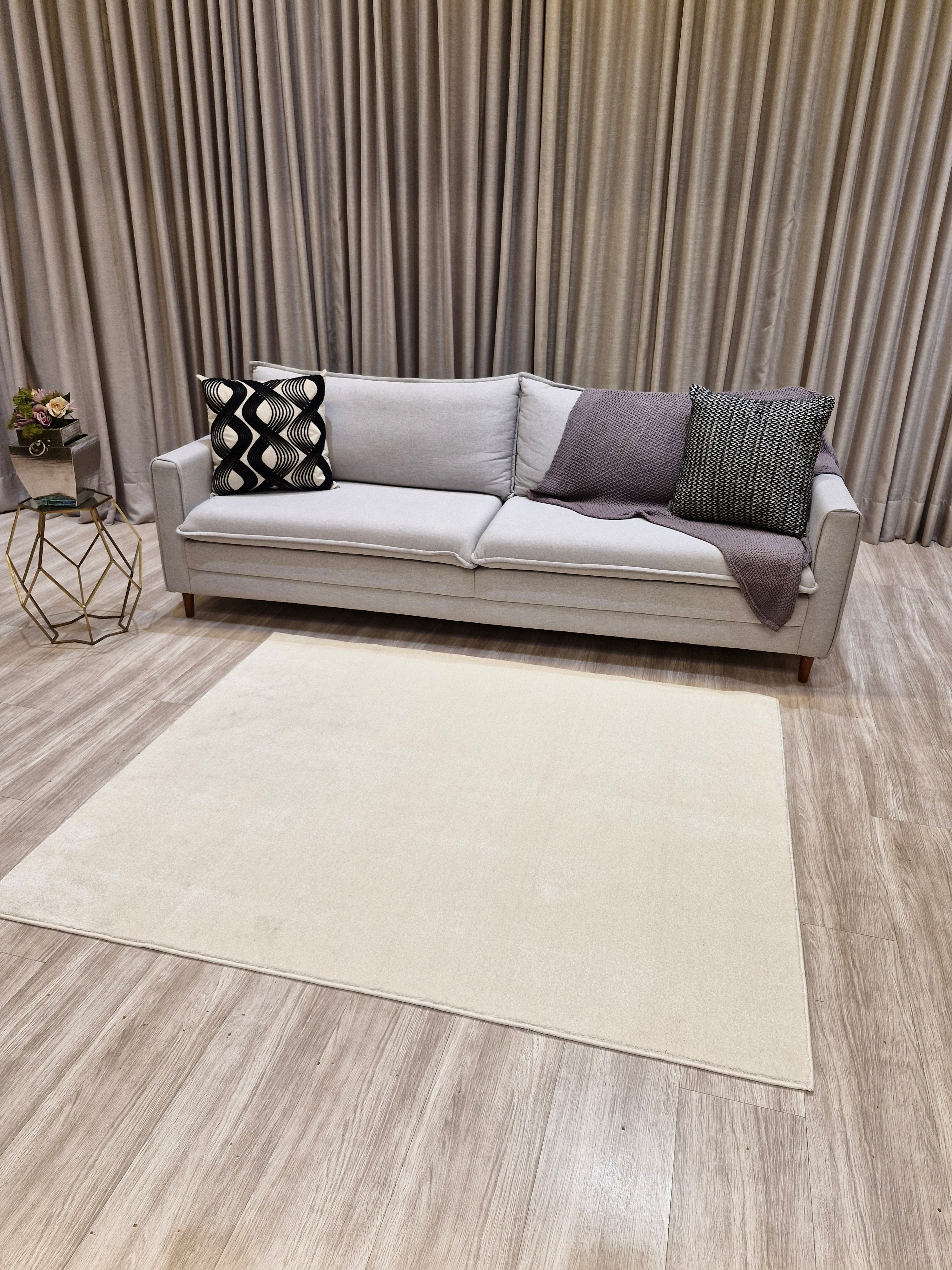 Tapete Bege Impermeável 150x180 | Peça Única