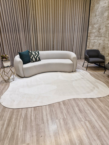 Tapete Orgânico Cream Off White G57C | Importação Turquia Orgânico
