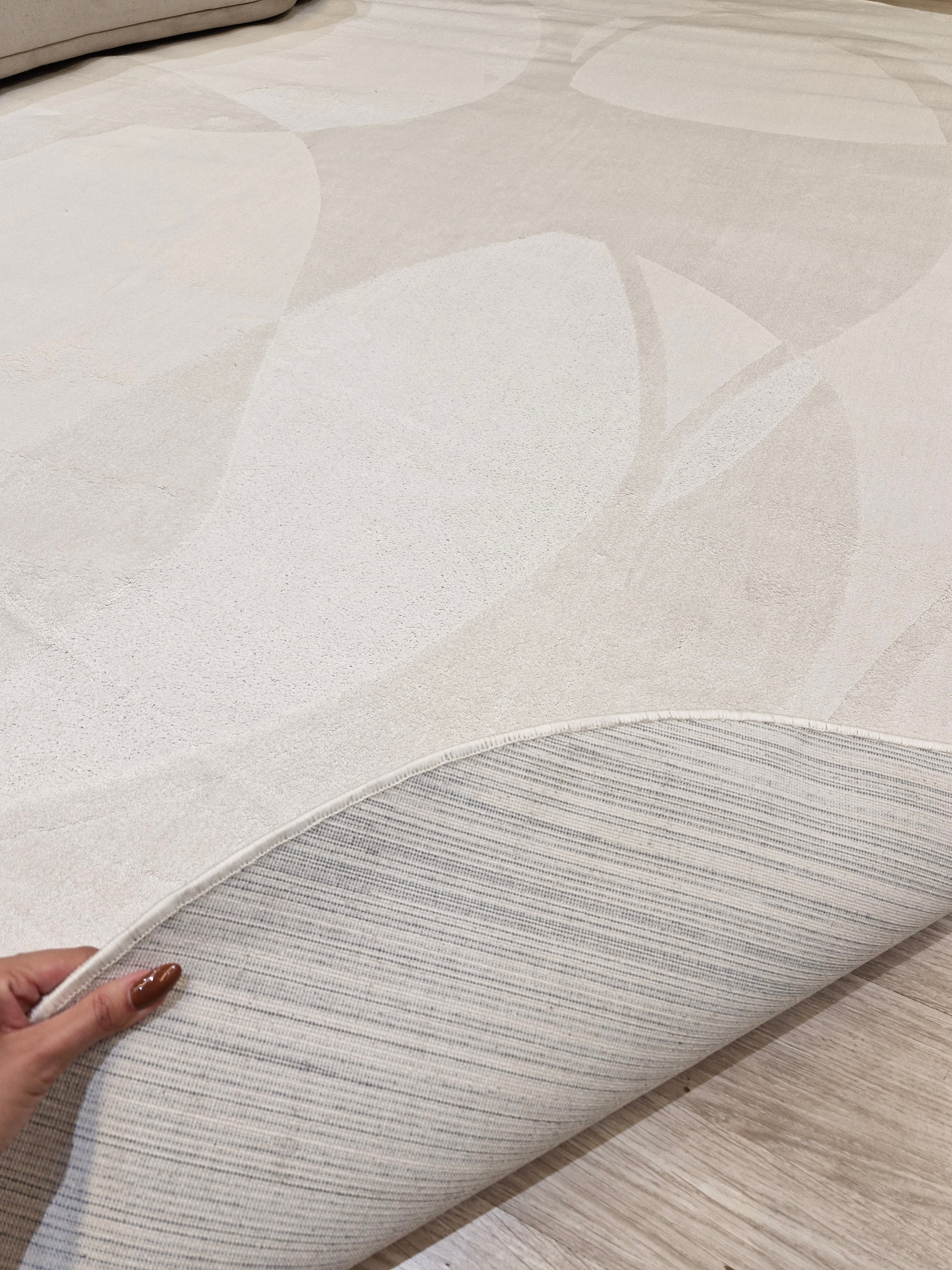 Tapete Orgânico Cream Off White G57C | Importação Turquia Orgânico