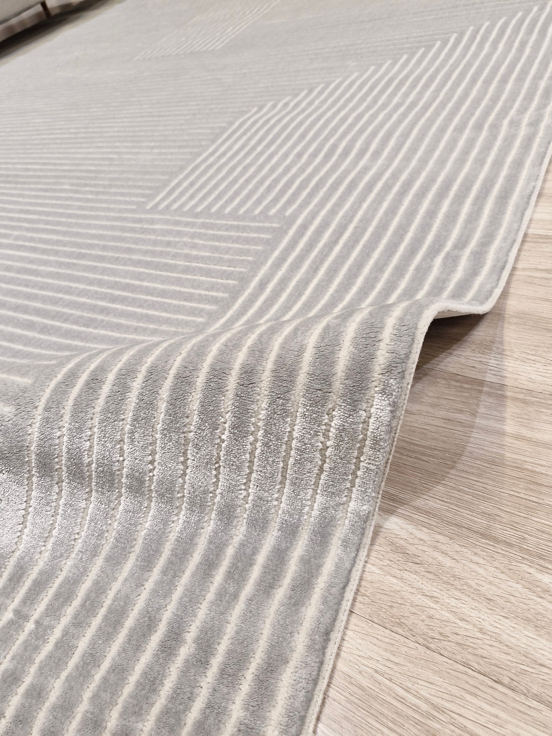 Tapete Turco Sofisticado Grey Labirinto 03 | Tamanho Padrão | Importação Turquia
