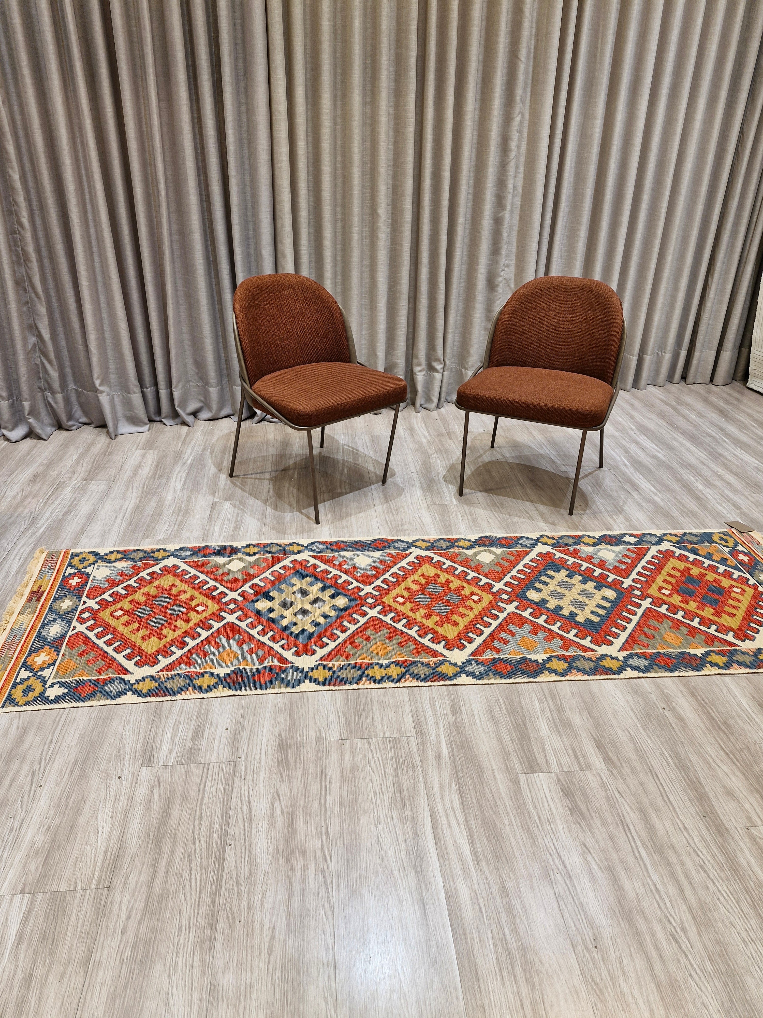 Passadeira Kilim Trama Étnica 080x250 080x300 | Design Geométrico 1007