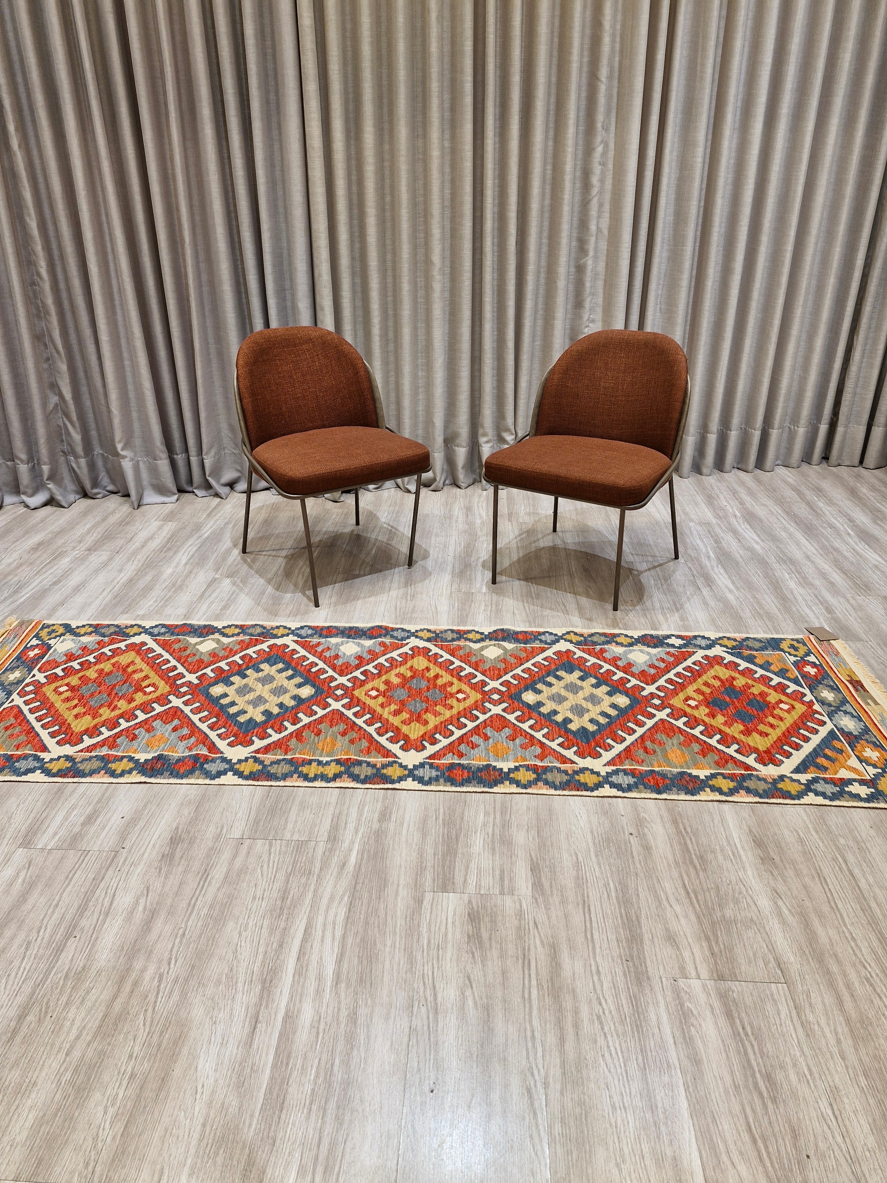 Passadeira Kilim Trama Étnica 080x250 080x300 | Design Geométrico 1007