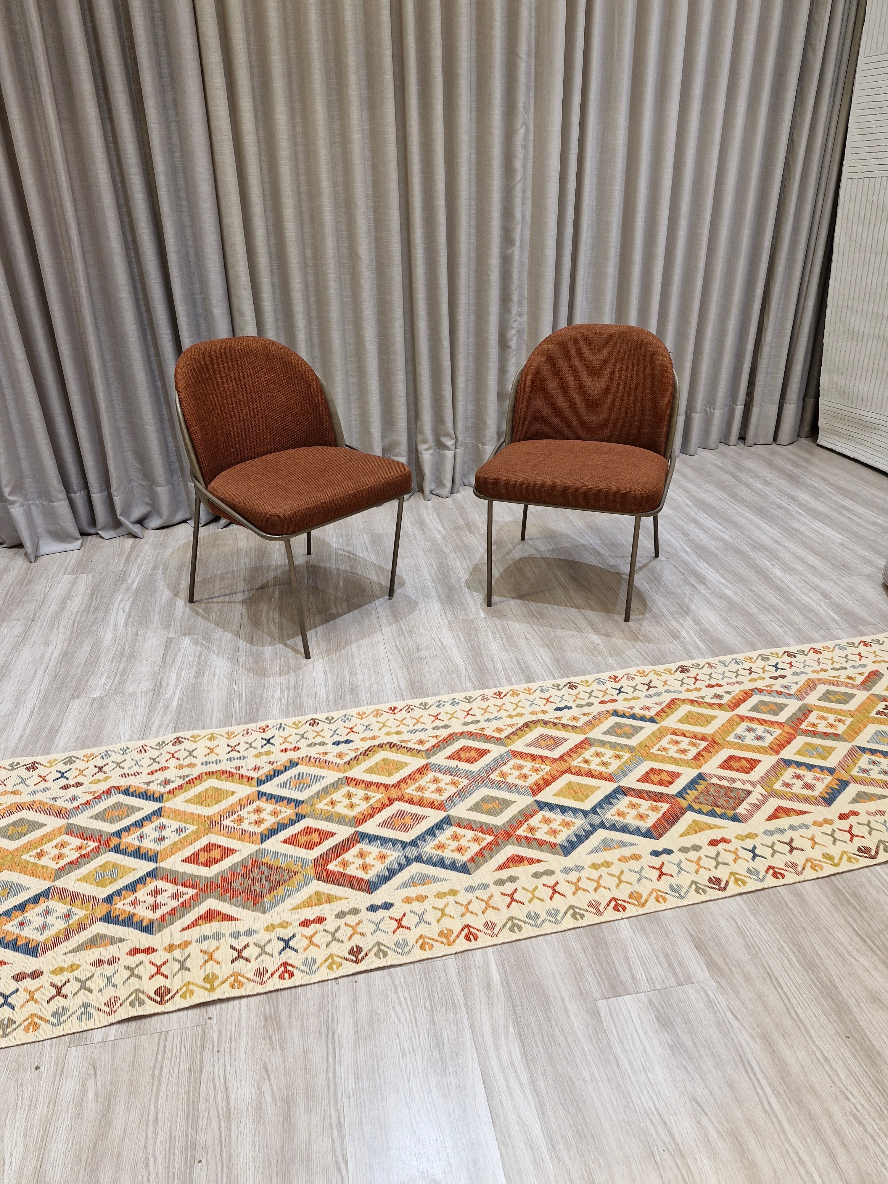 Passadeira Kilim Trama Étnica 080x300 | Design Geométrico 1001