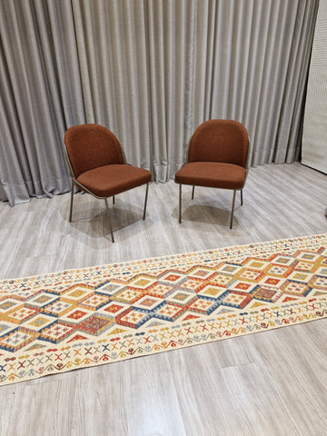 Passadeira Kilim Trama Étnica 080x300 | Design Geométrico 1001