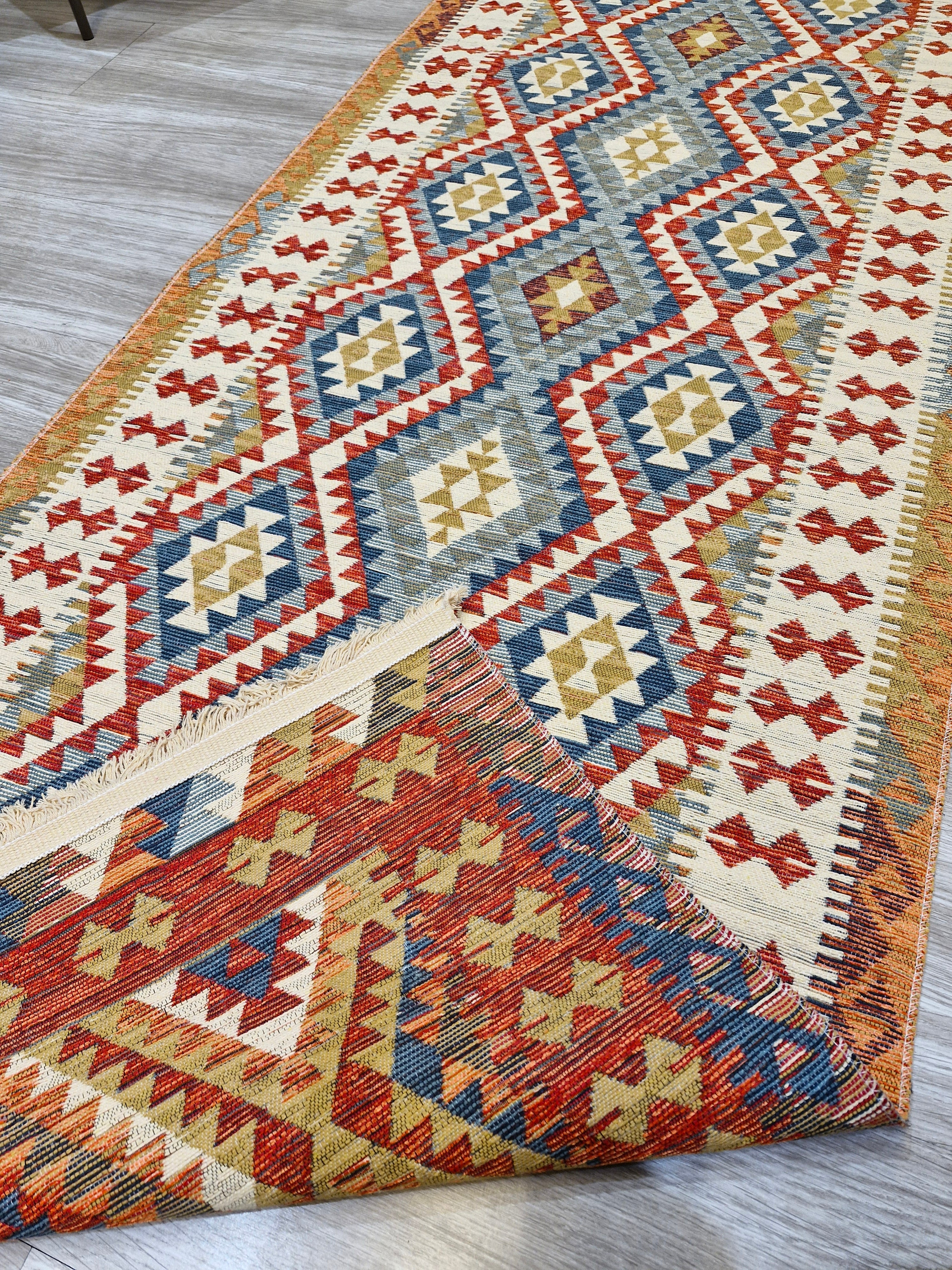 Passadeira Kilim Trama Étnica 080x250  | Design Geométrico 1008