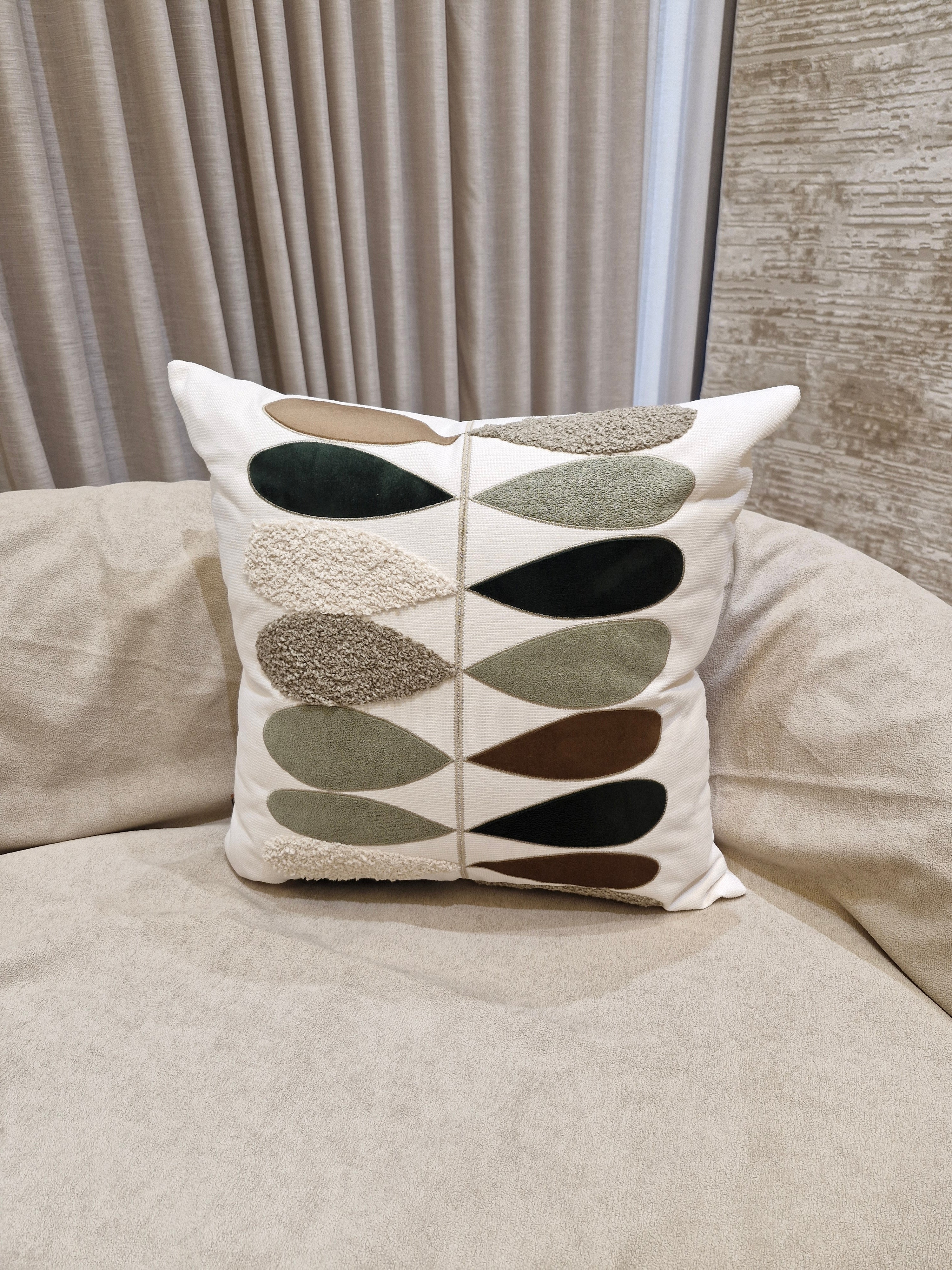 Almofada Decorativa Boucler Verde Claro 55cmX55cm